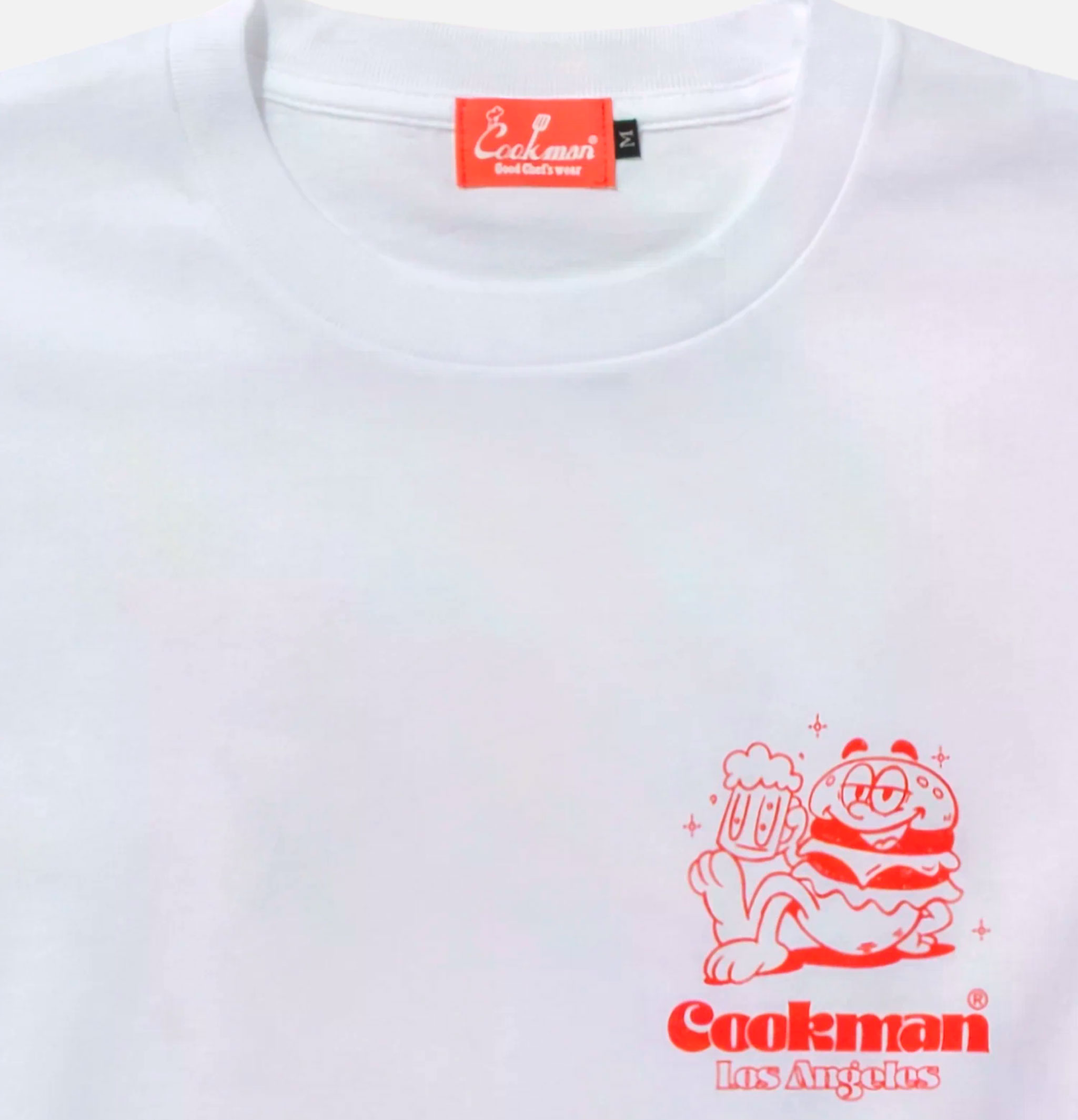 Cookman Cheers Burger Tee White