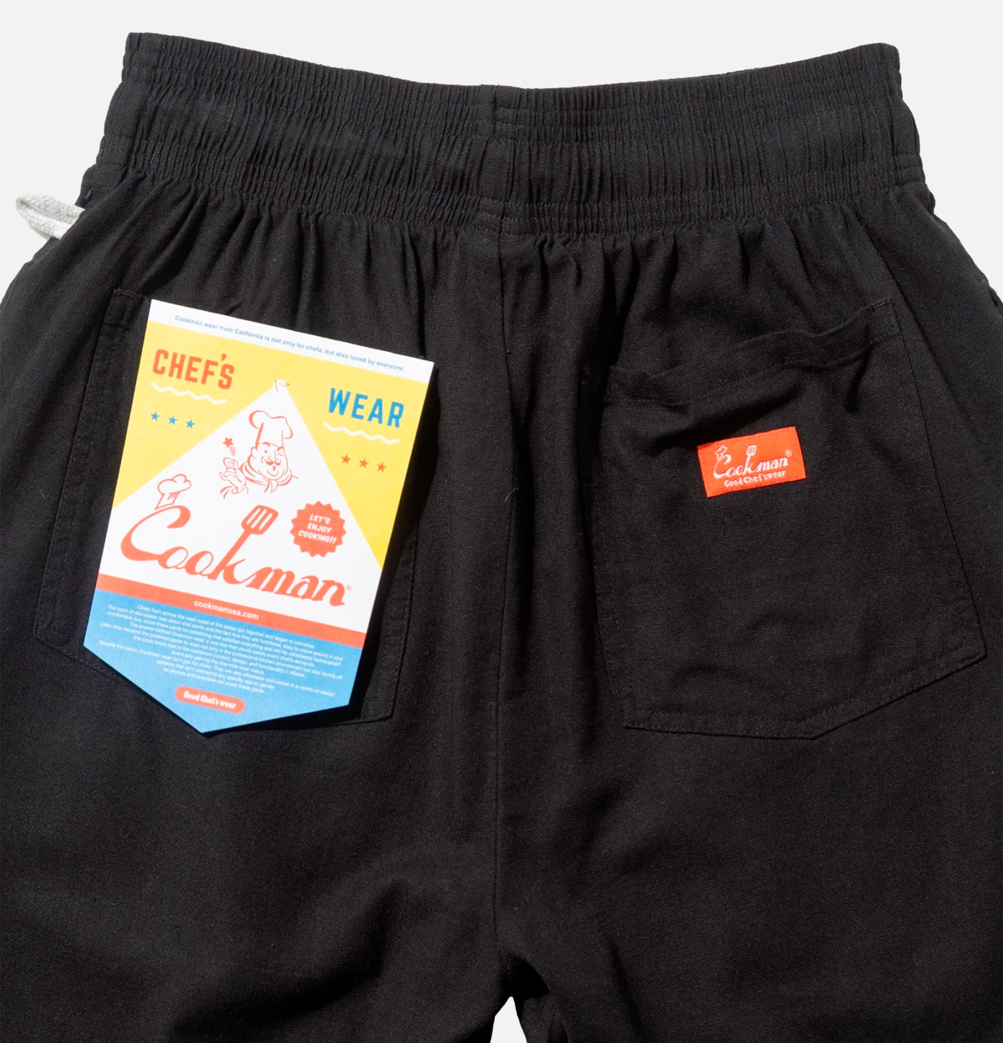 Cookman Chef Short Linen Black
