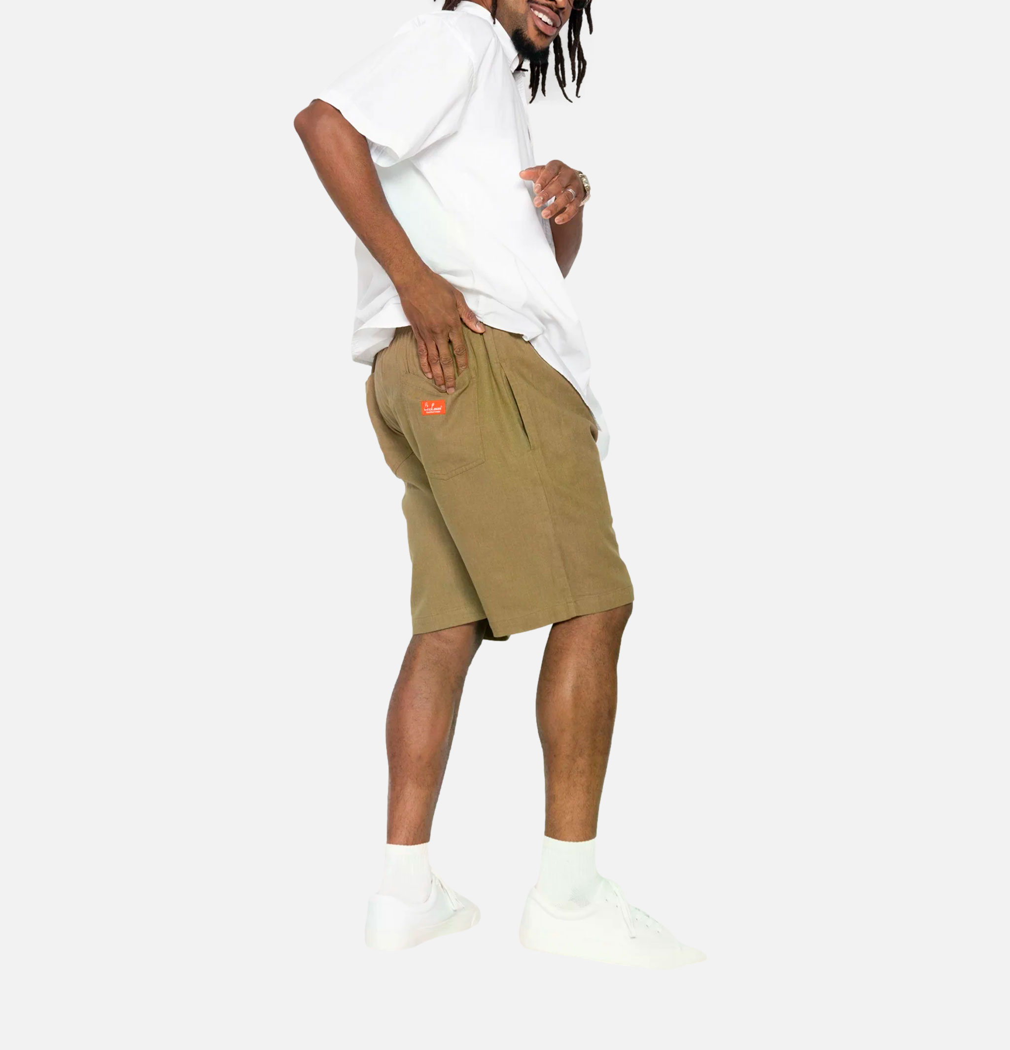 Cookman Chef Short Linen Olive