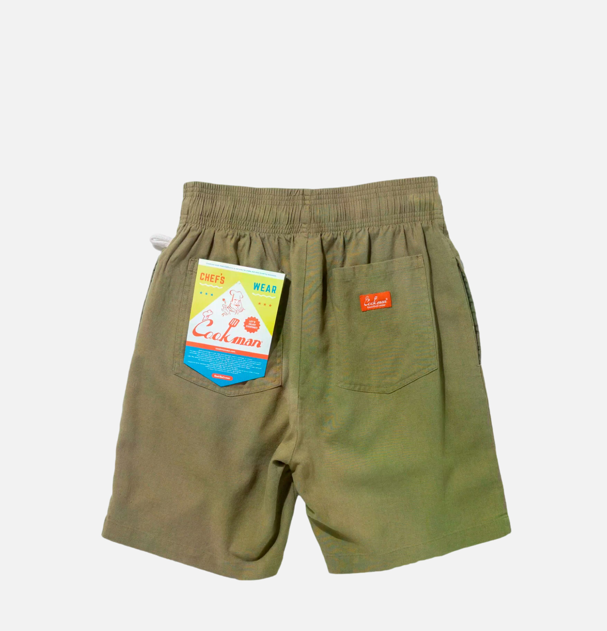 Cookman Chef Short Linen Olive