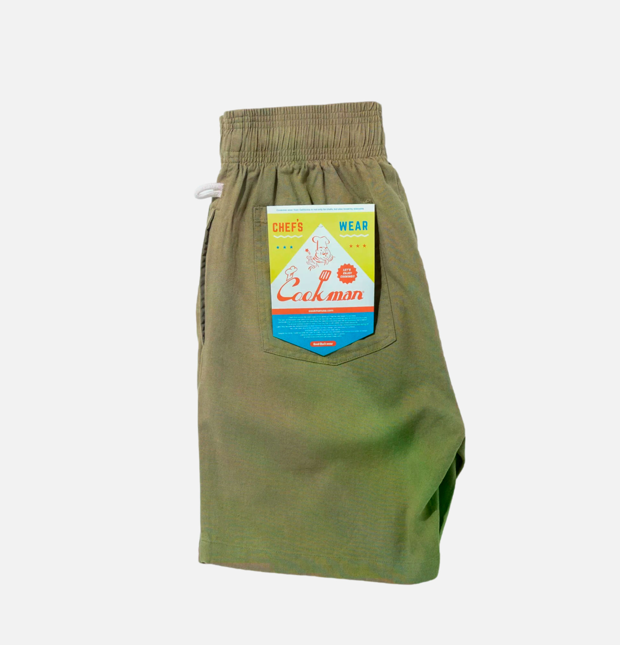 Cookman Chef Short Linen Olive
