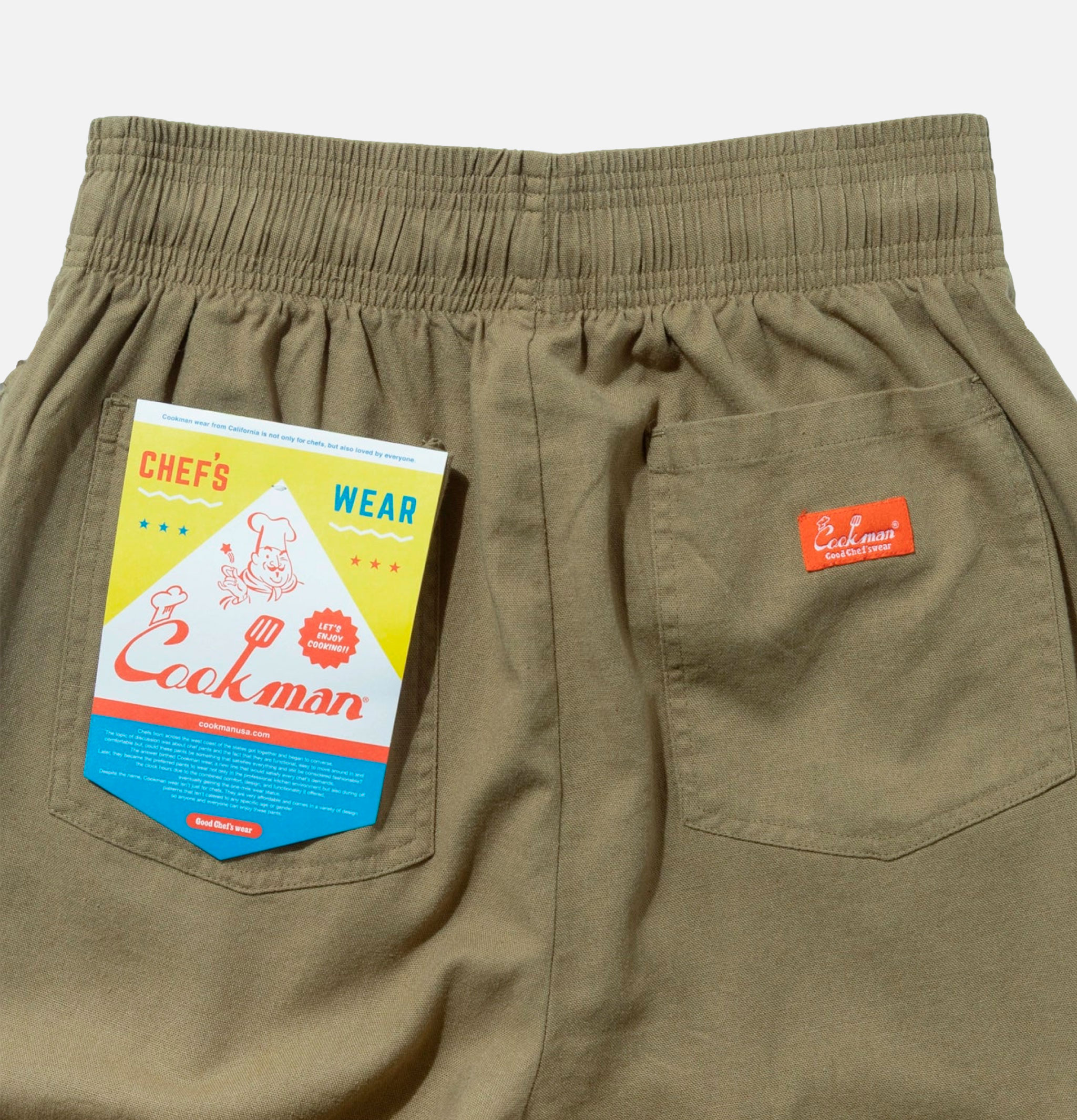Cookman Chef Short Linen Olive