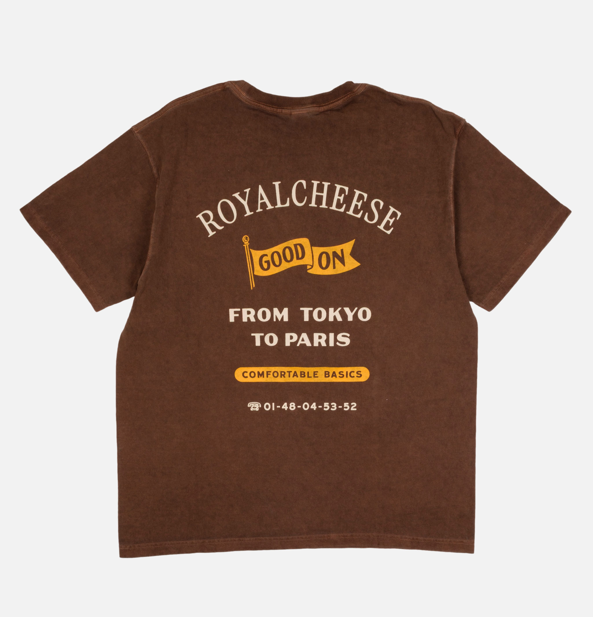 Good On S/s Crew Tee Royalcheese Brown