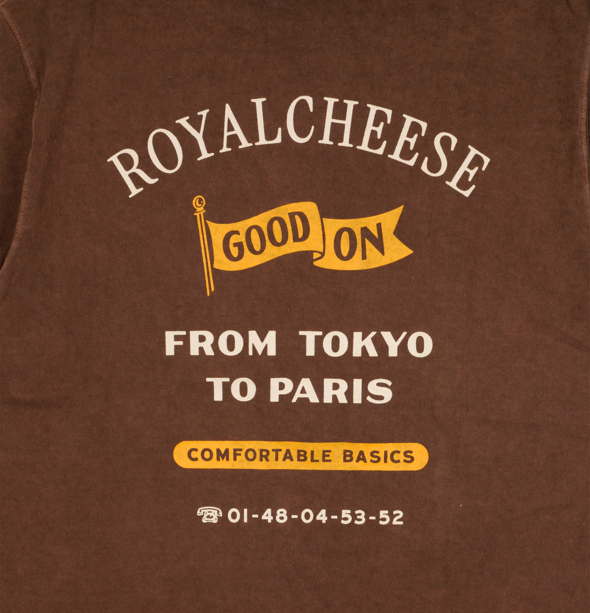 Good On S/s Crew Tee Royalcheese Brown