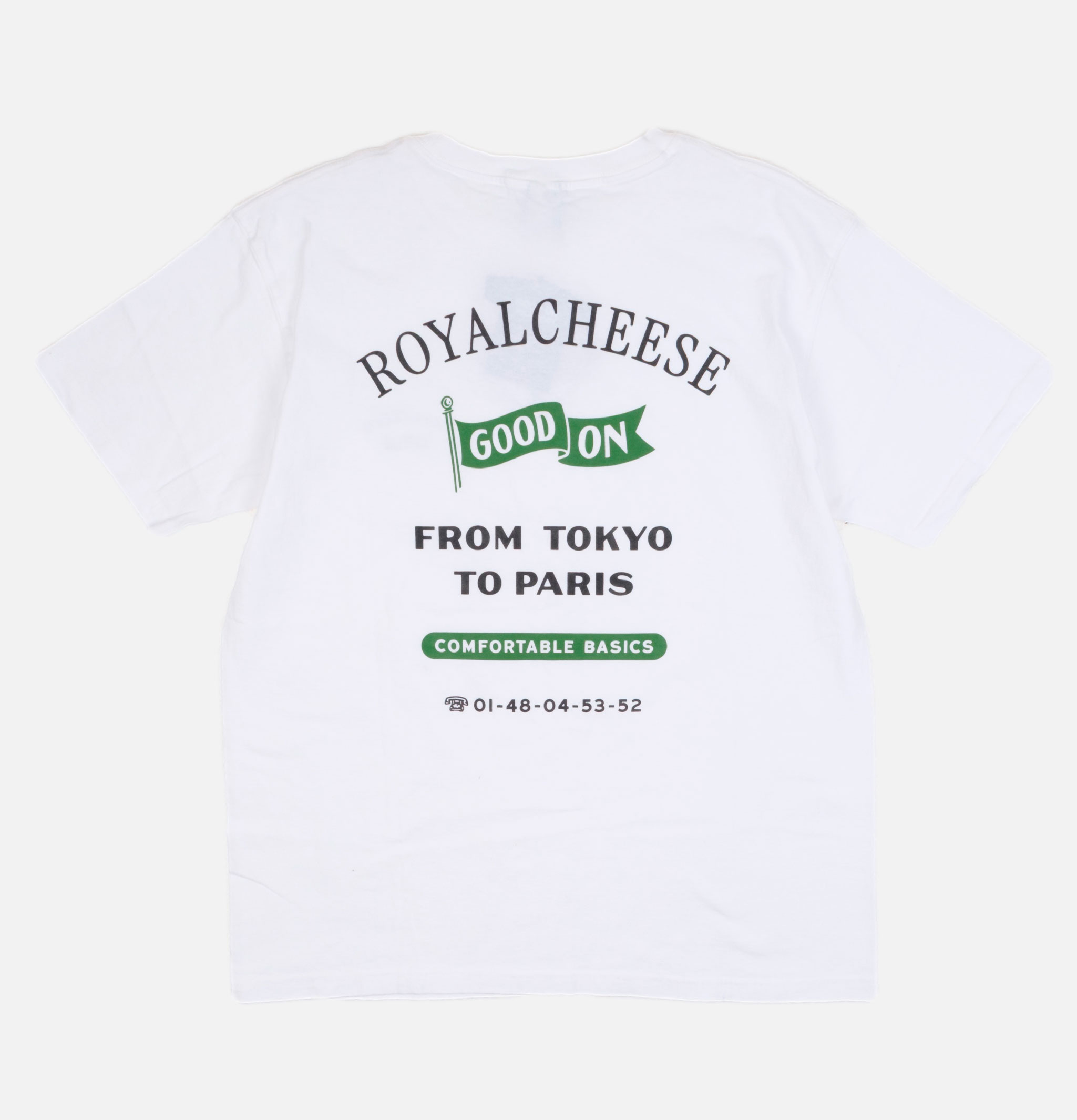 Good On S/s Crew Tee Royalcheese White