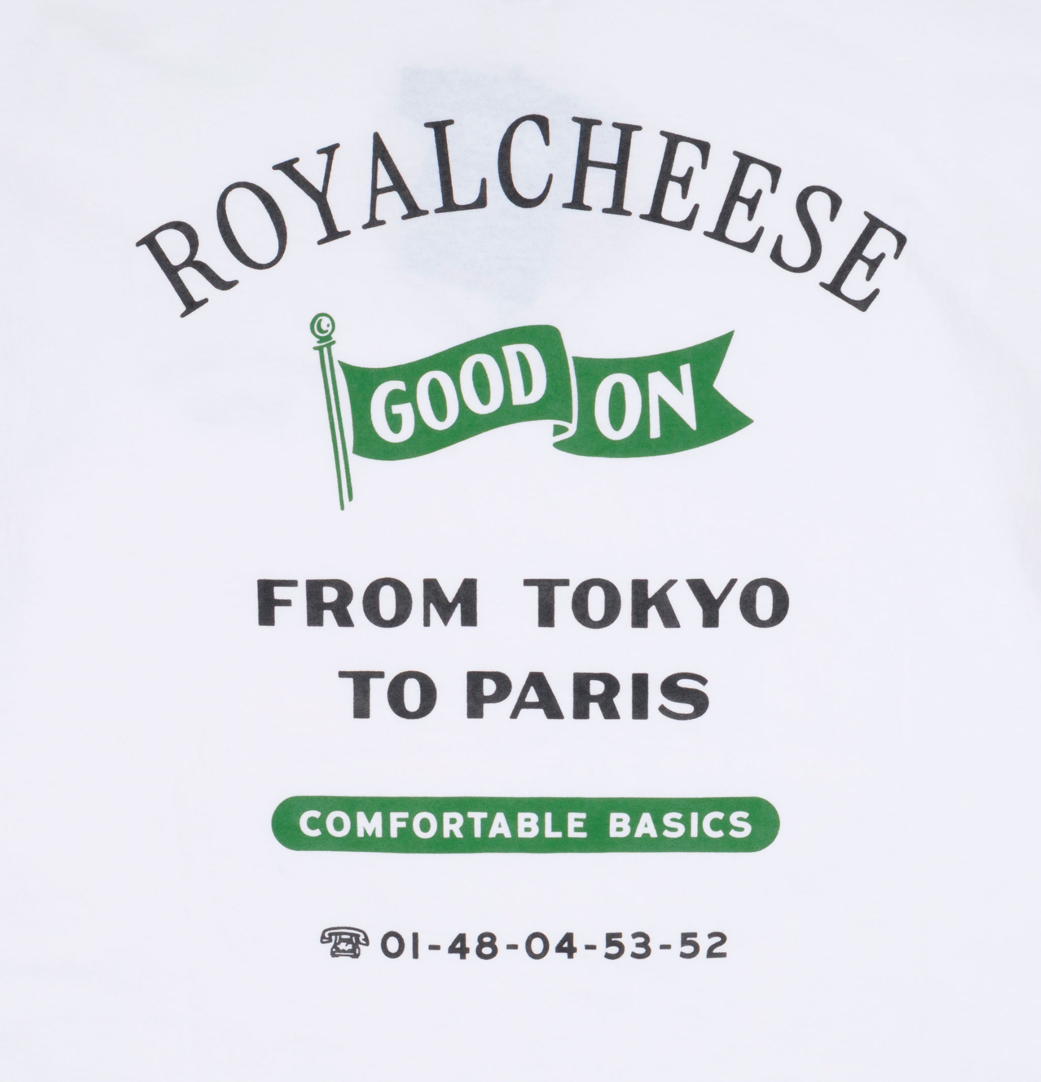 Good On S/s Crew Tee Royalcheese White