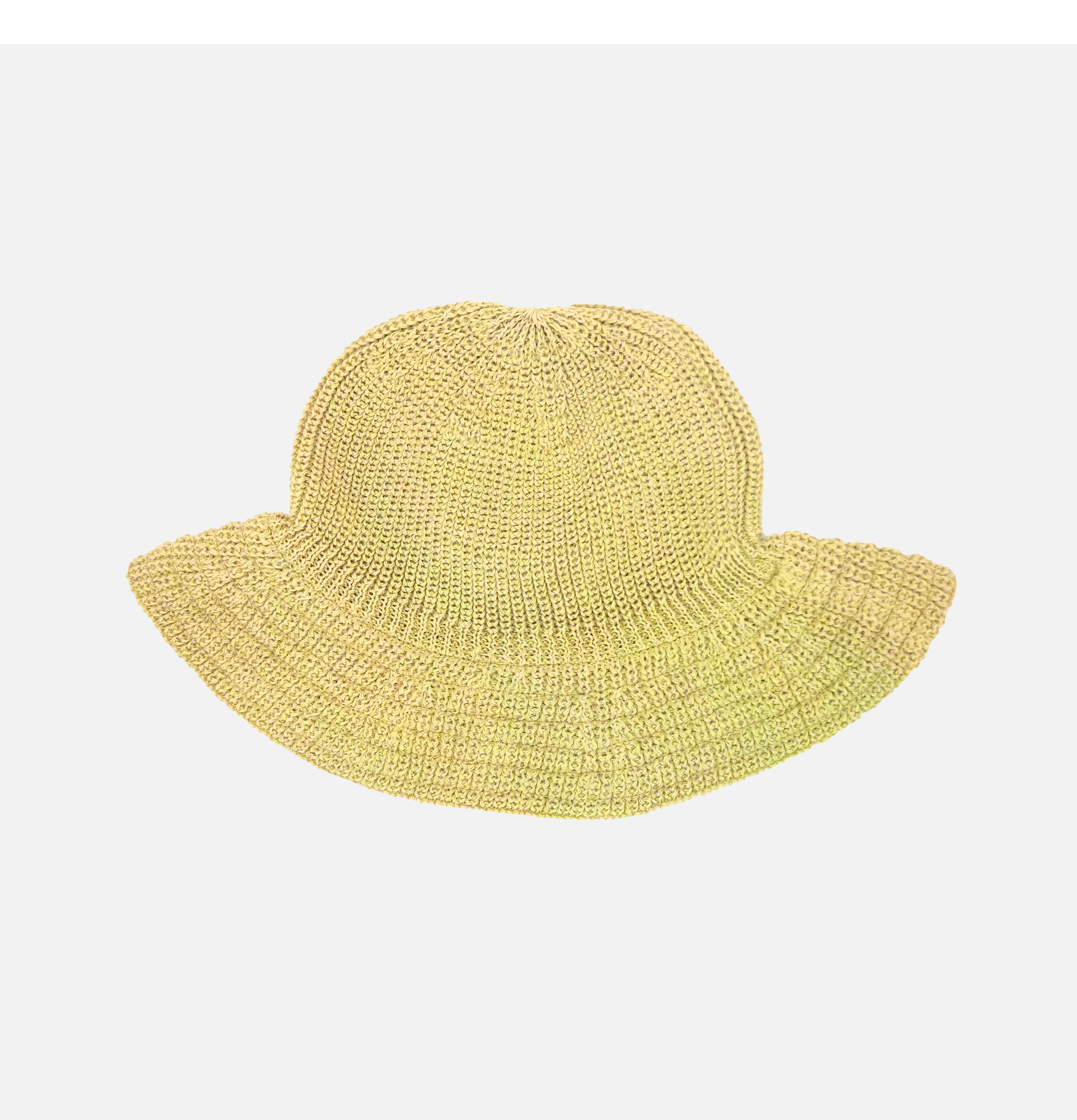 Found Feather Bell Hat Lemon