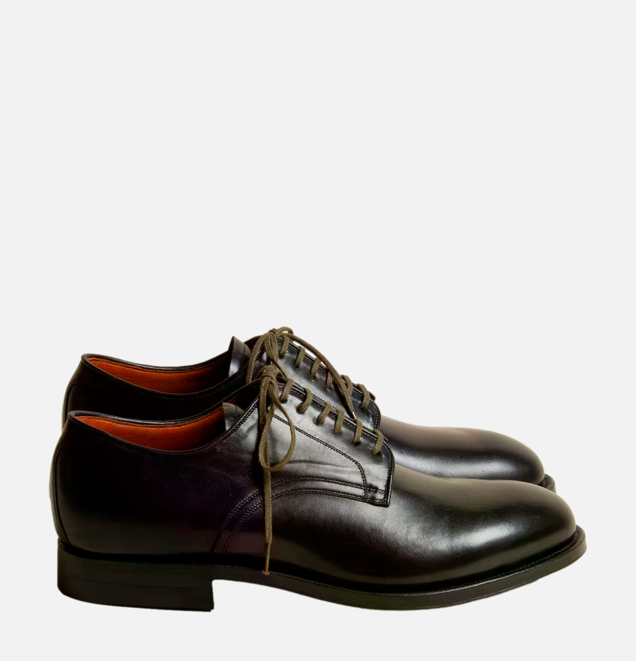 Sanders Navvy Cut Shoe Nero Kangaroo