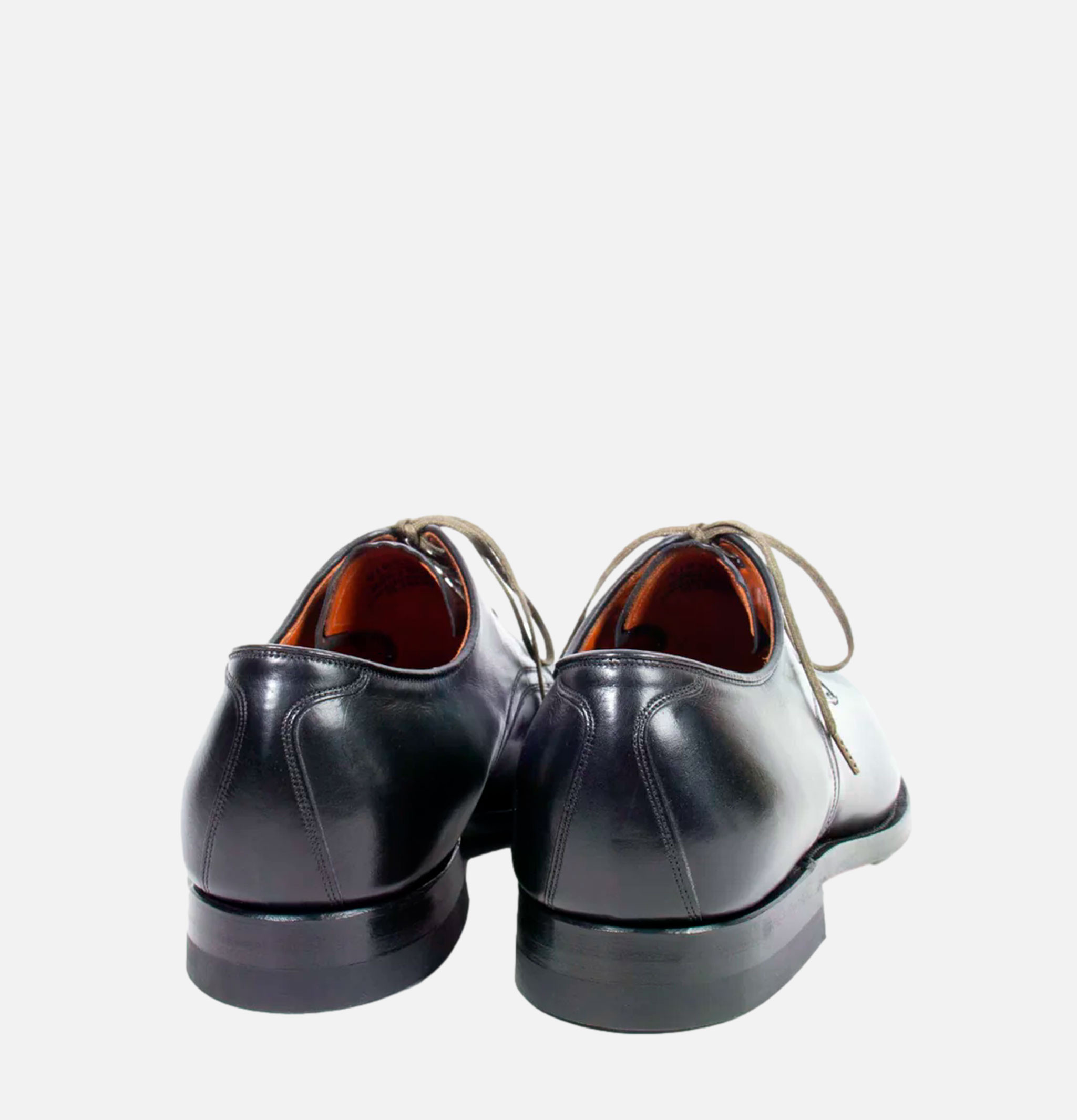 Sanders Navvy Cut Shoe Nero Kangaroo