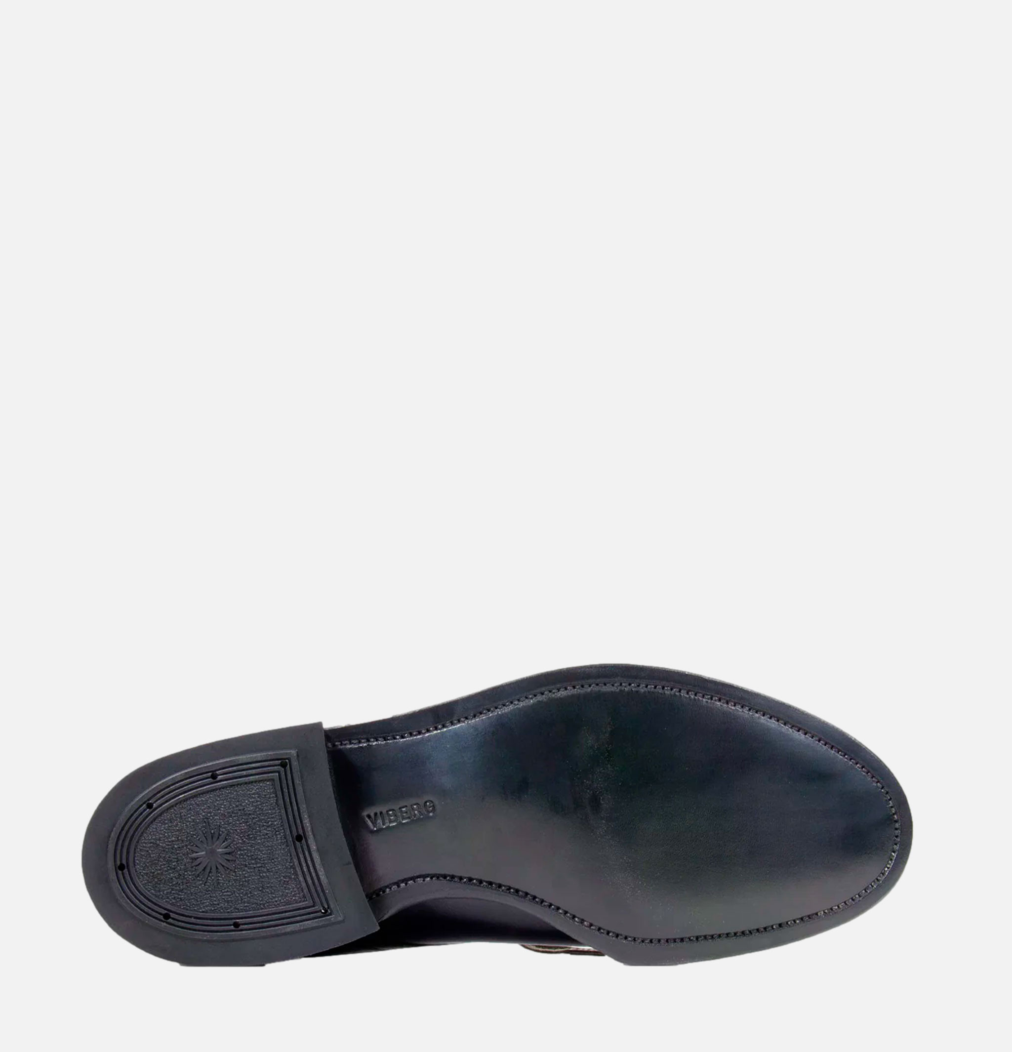 Sanders Navvy Cut Shoe Nero Kangaroo