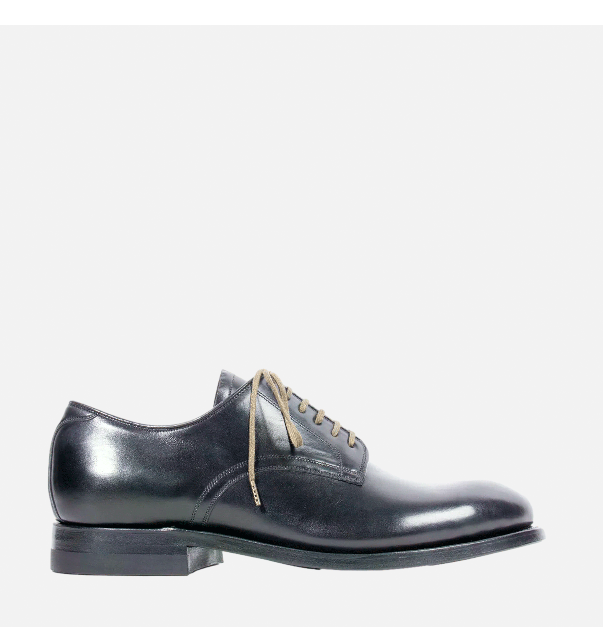 Sanders Navvy Cut Shoe Nero Kangaroo