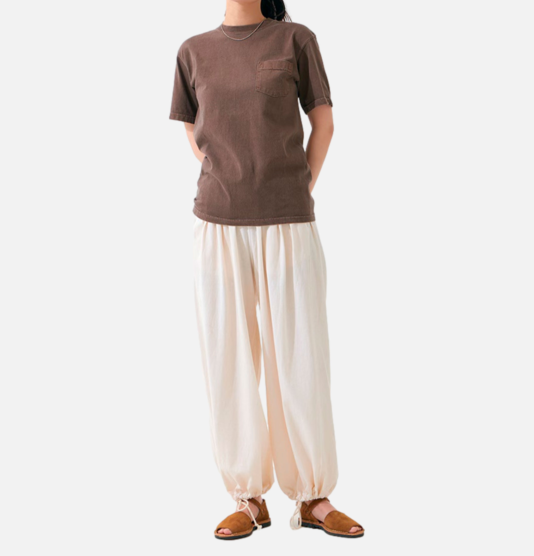 Good On S/s Crew Tee Pkt Brown