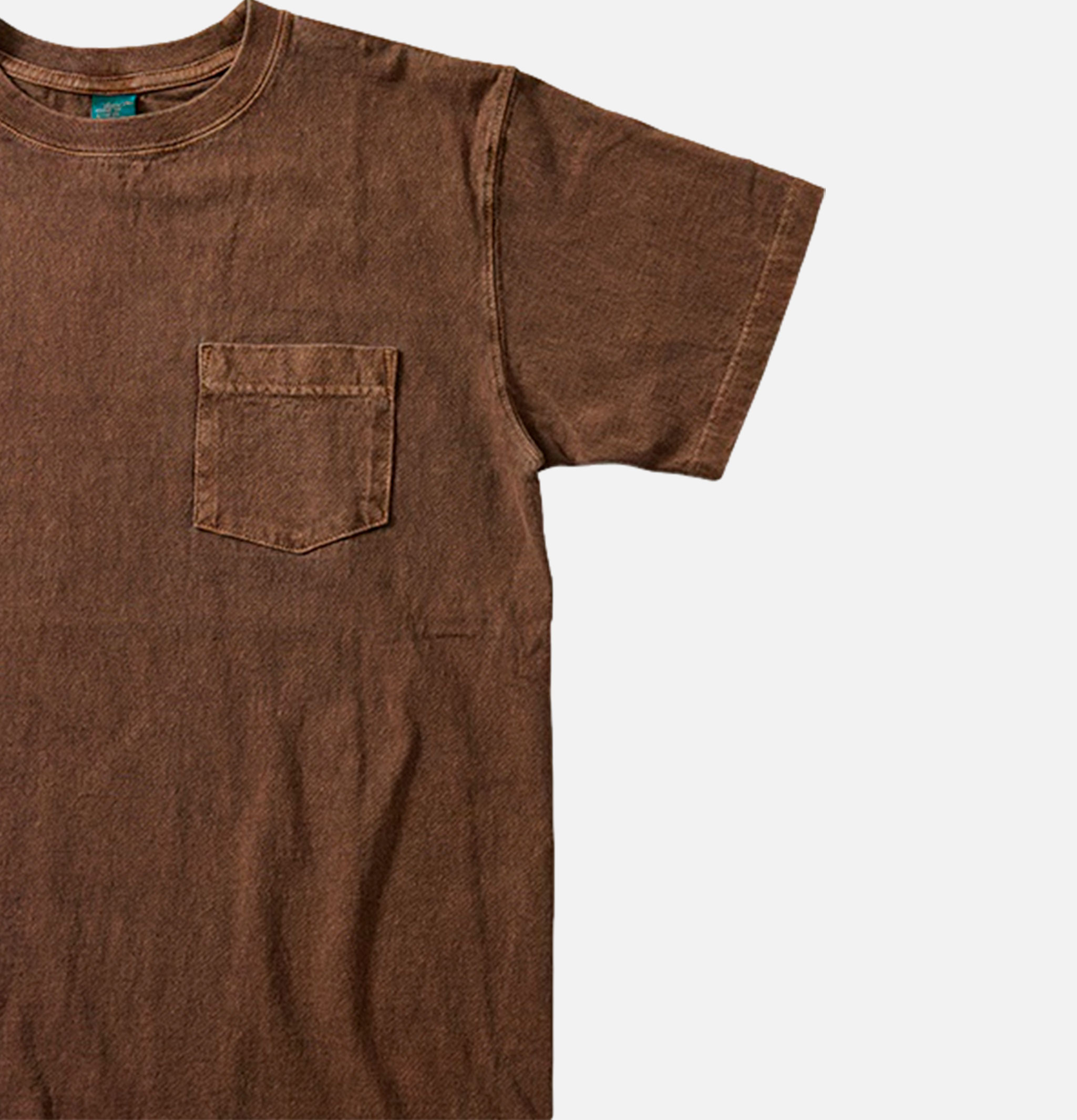 Good On S/s Crew Tee Pkt Brown