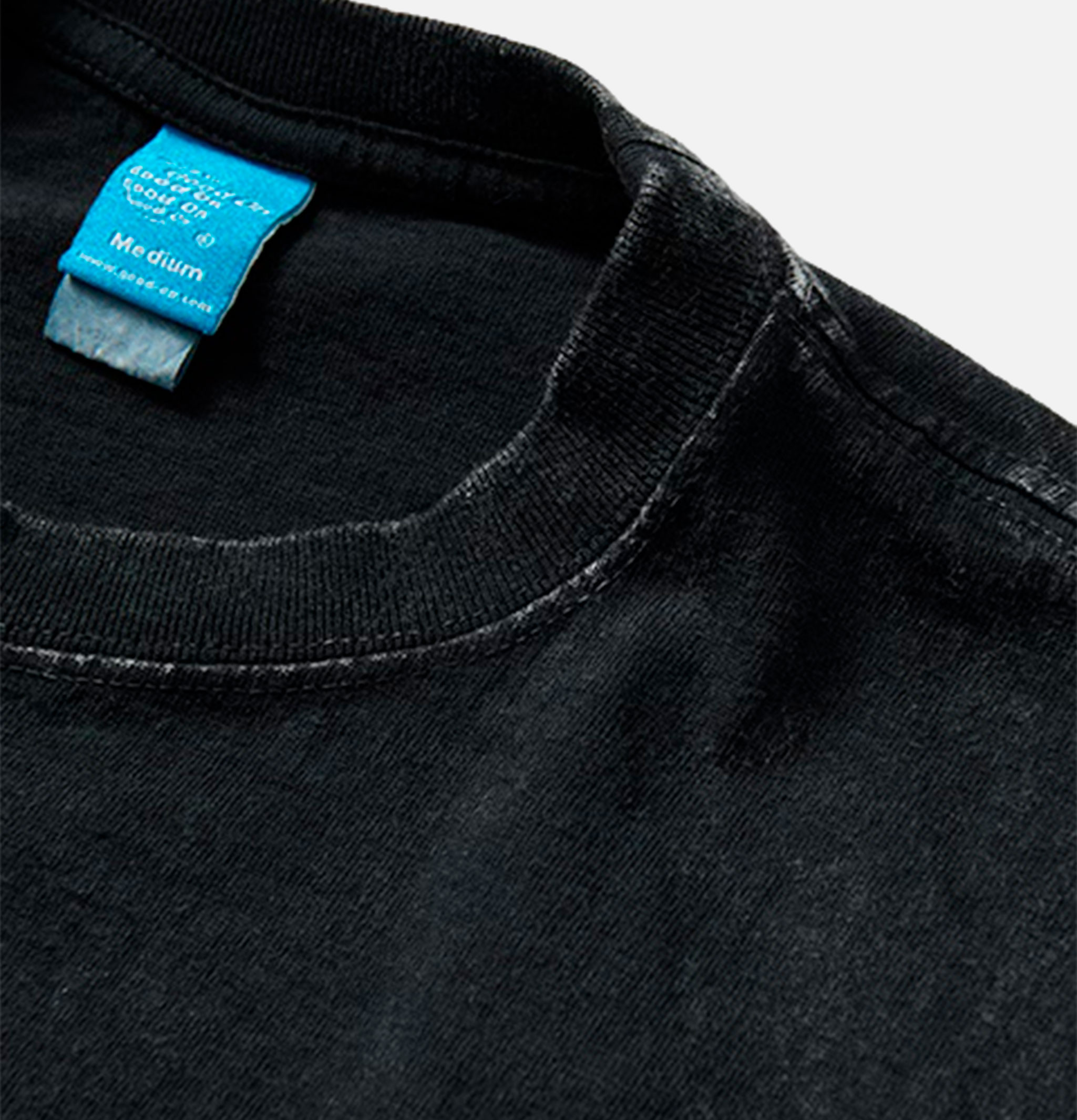 Good On Vintage Dye Crew Tee Black