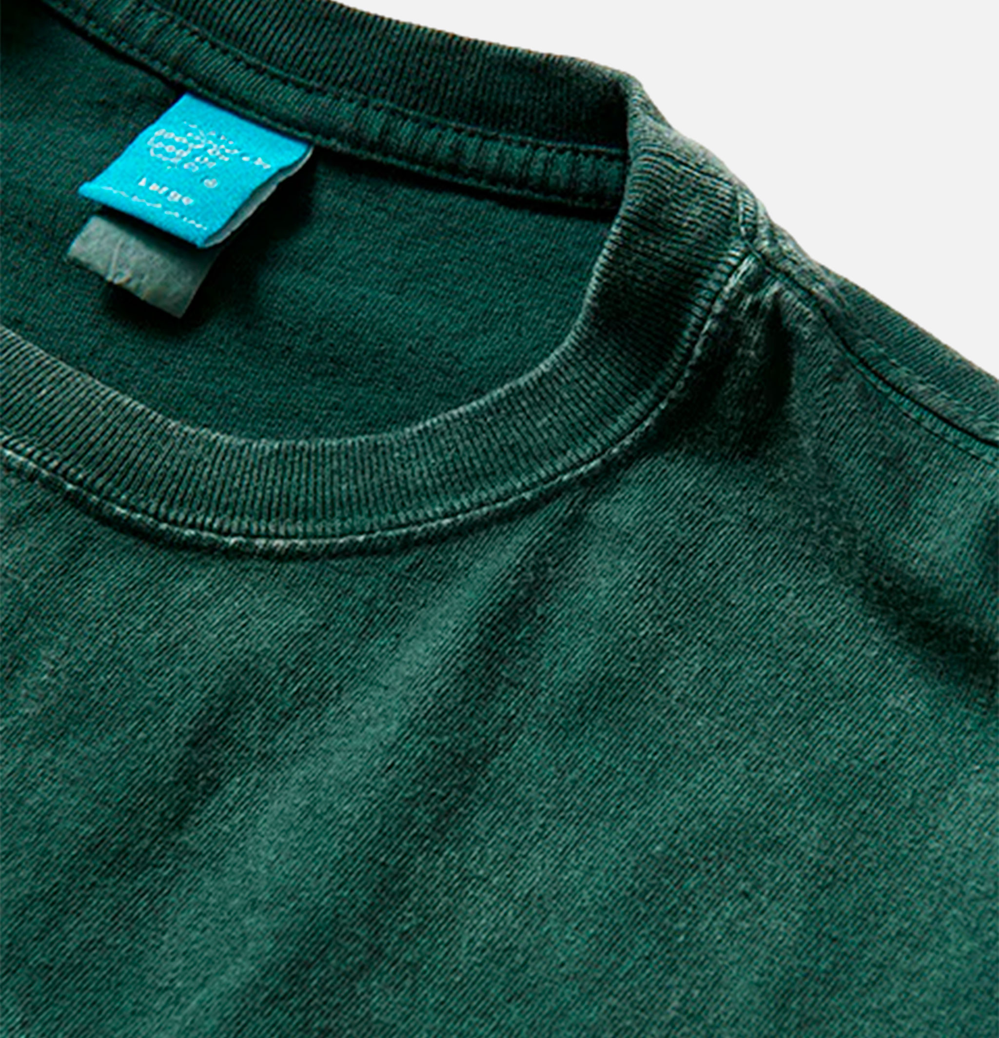 Good On Vintage Dye Crew Tee Dark Green
