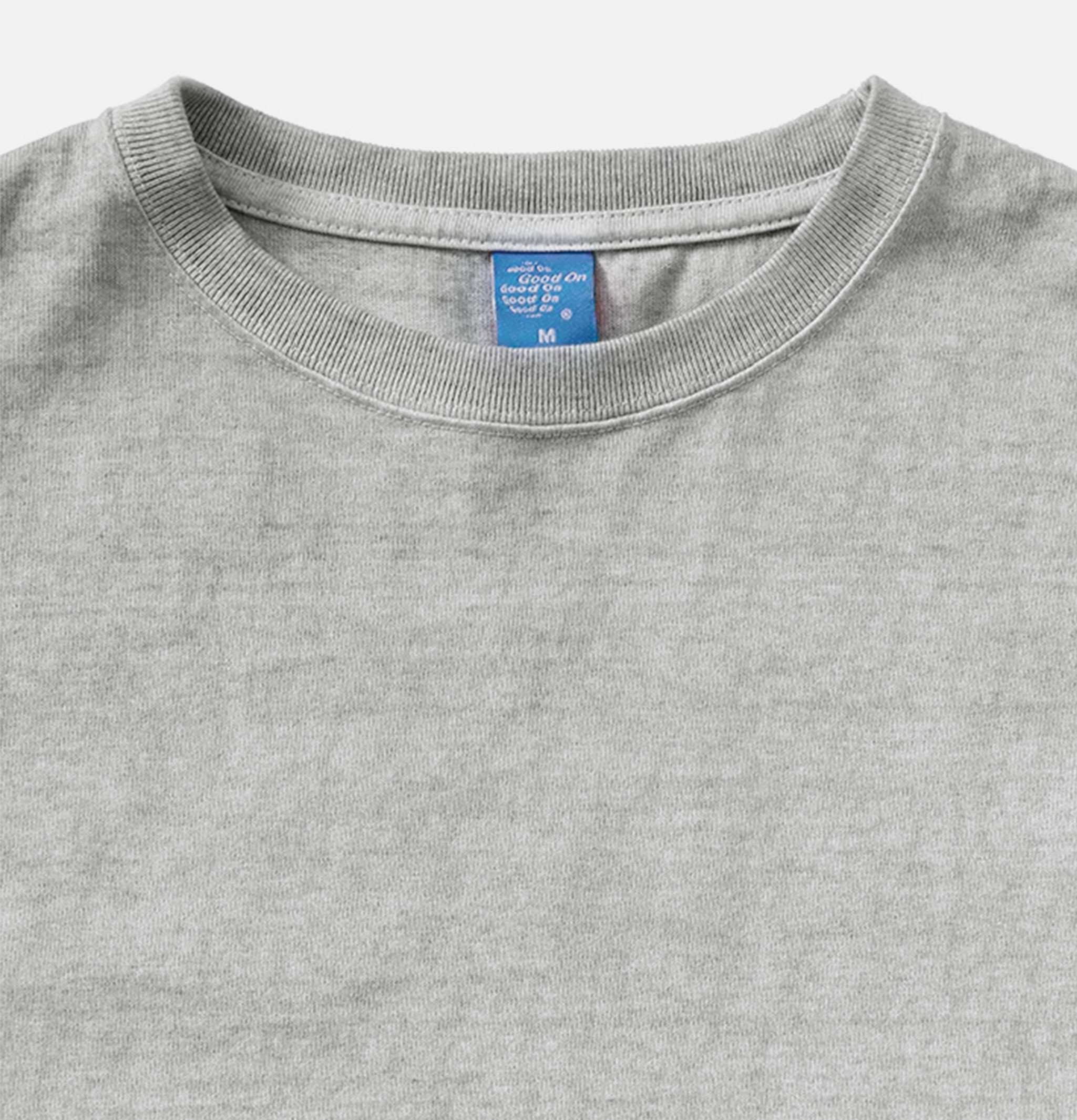 Good On Japan Heavy Crew Tee Ash Grey