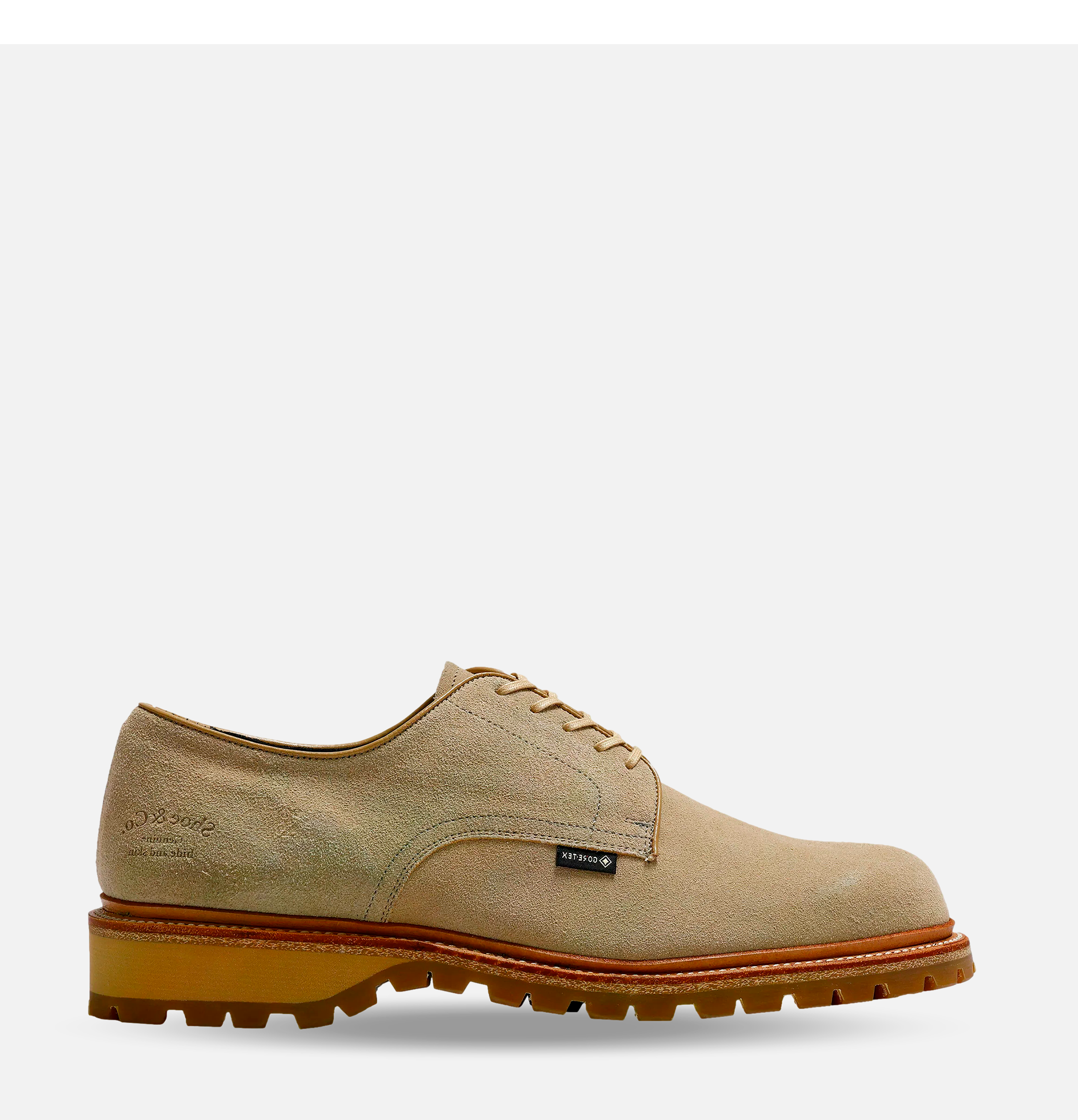 Regal Shoe & Co Chaussures Plaintoe Gortex Suede Sand