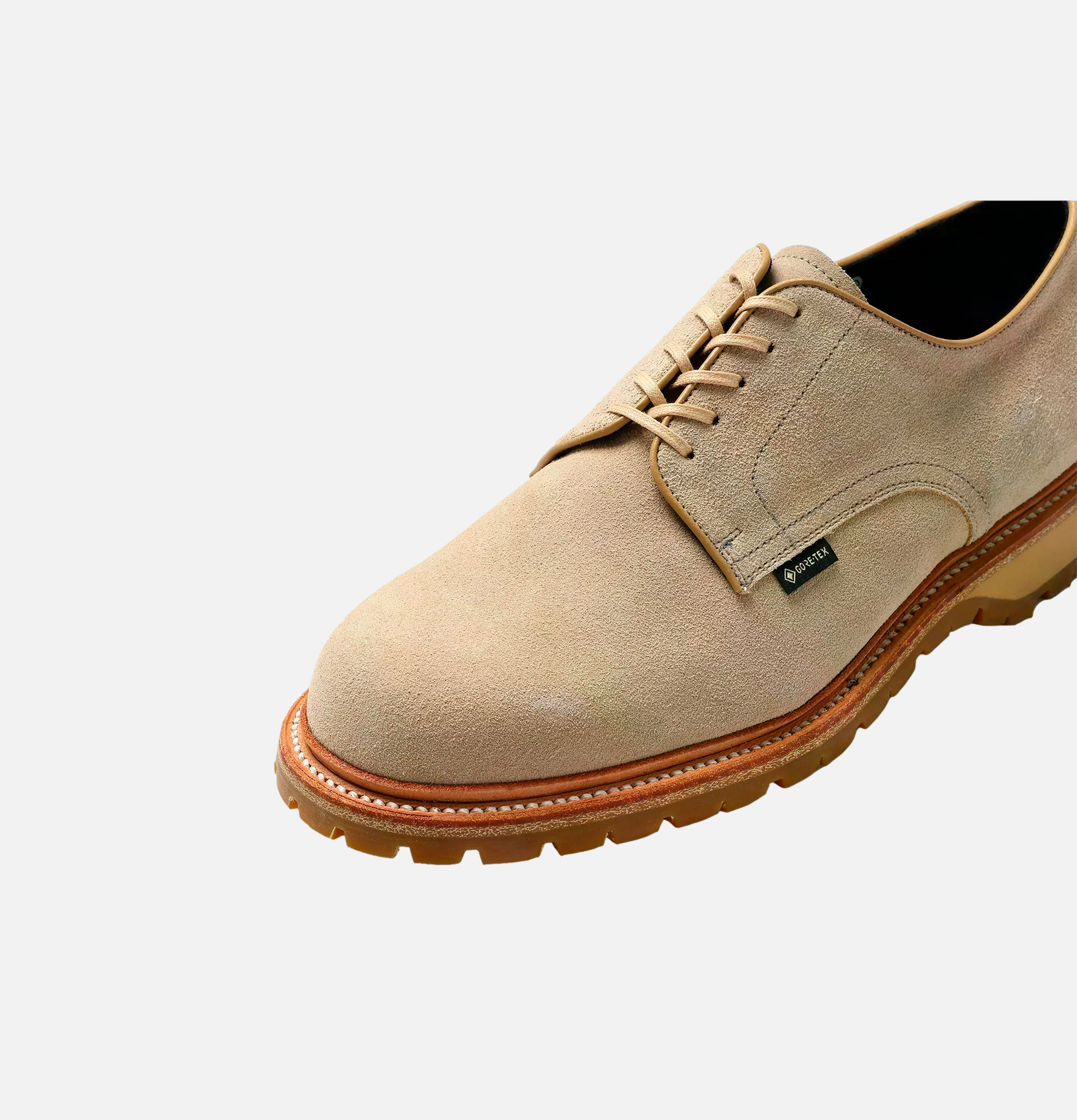 Regal Shoe & Co Chaussures Plaintoe Gortex Suede Sand