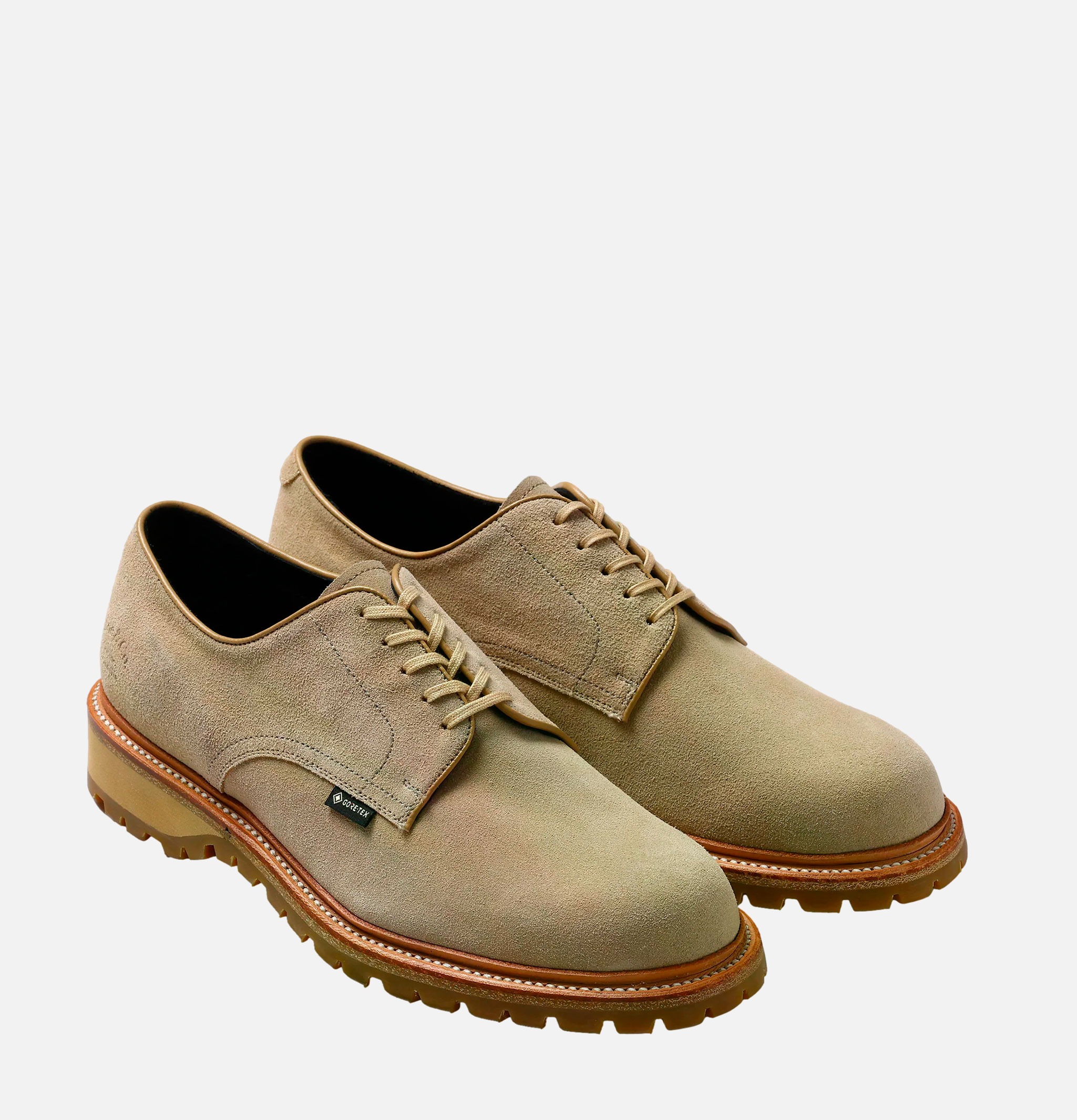 Regal Shoe & Co Chaussures Plaintoe Gortex Suede Sand