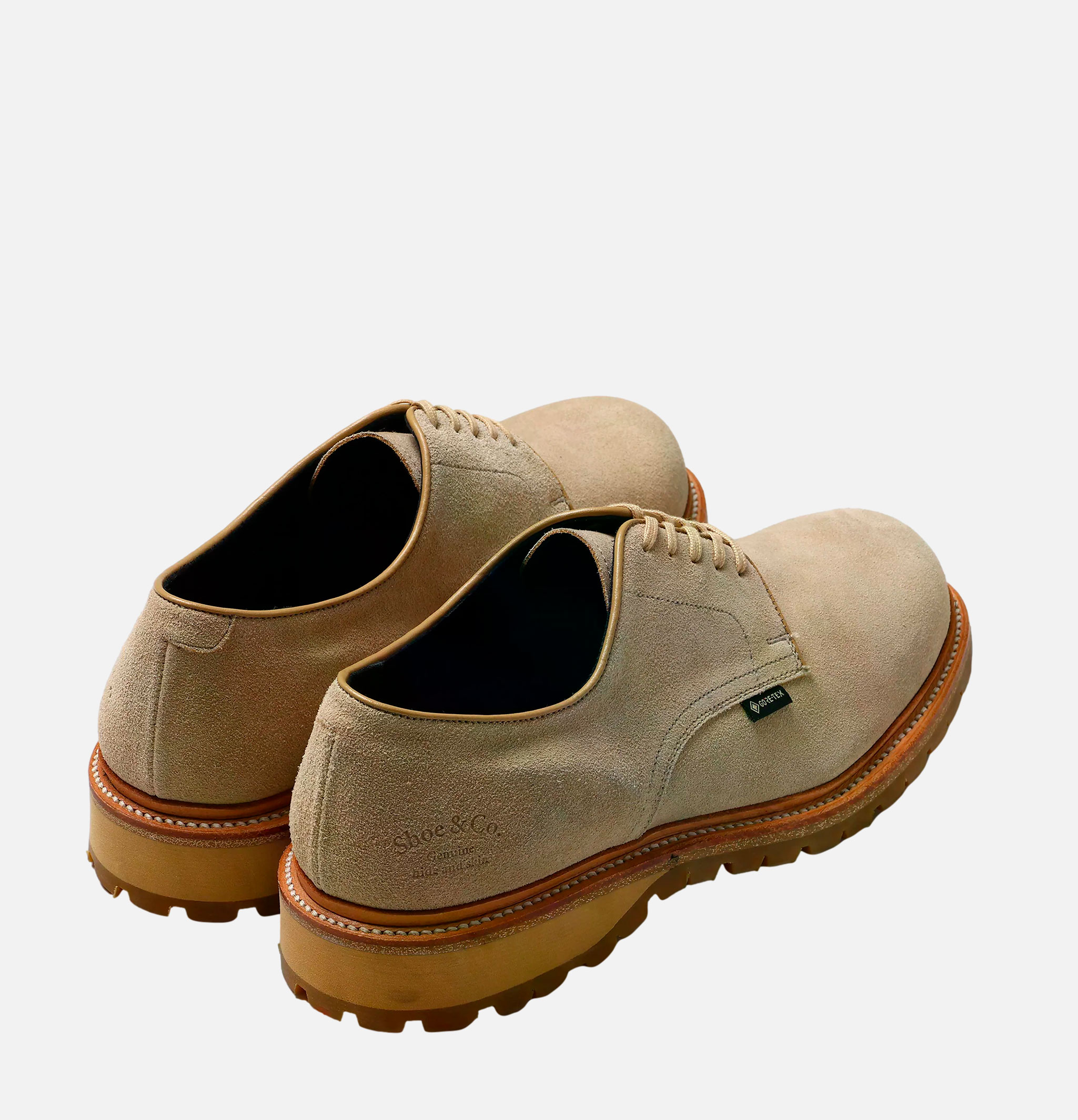 Regal Shoe & Co Chaussures Plaintoe Gortex Suede Sand