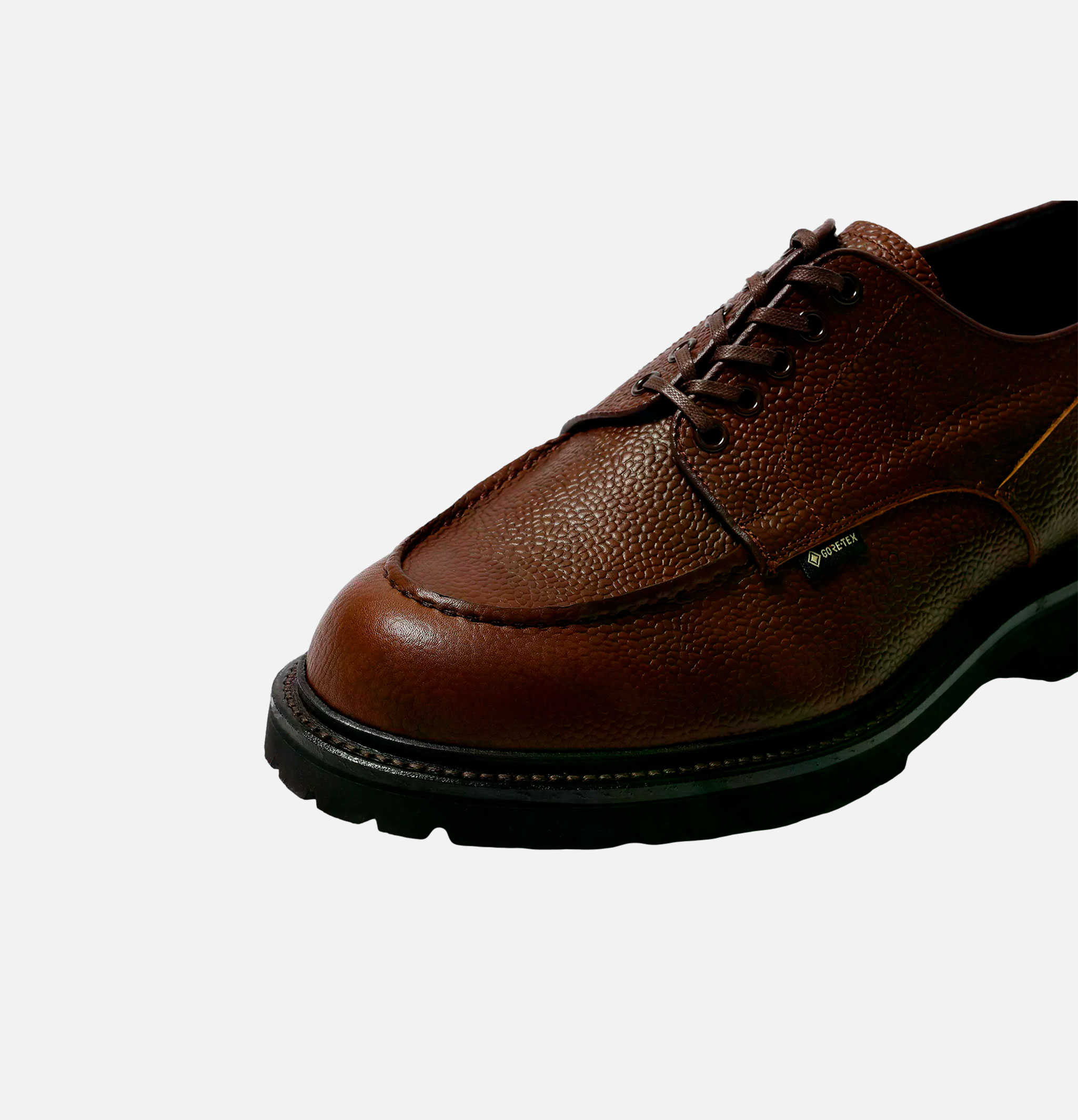 Regal Shoe & Co U Tip Gore Tex Embossed Dark Brown