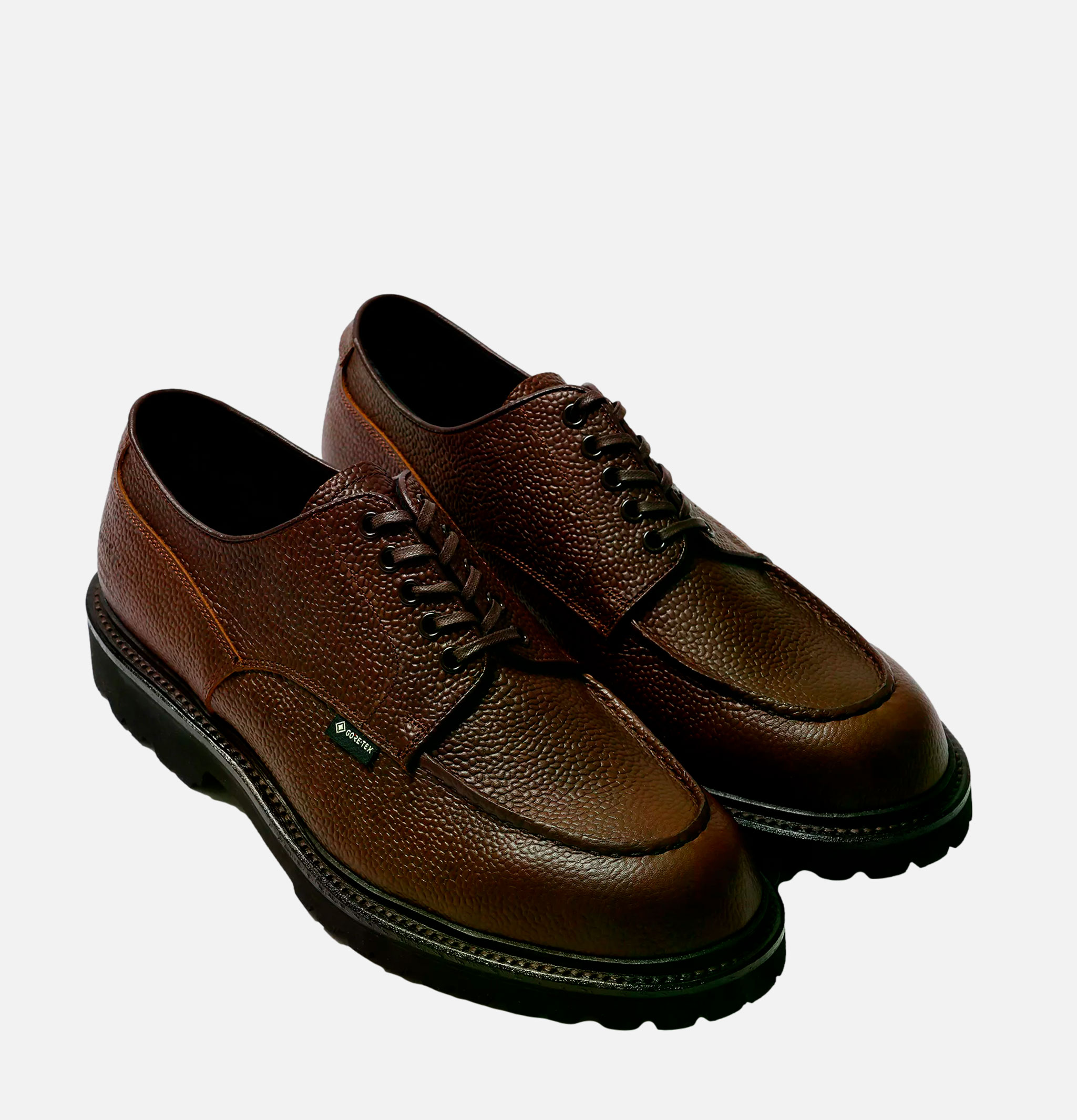 Regal Shoe & Co U Tip Gore Tex Embossed Dark Brown