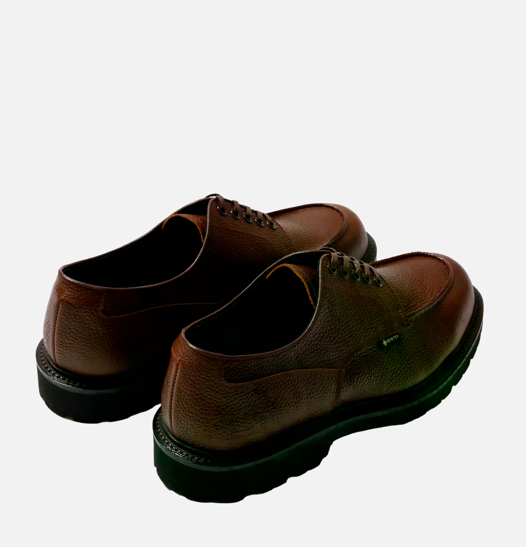 Regal Shoe & Co U Tip Gore Tex Embossed Dark Brown