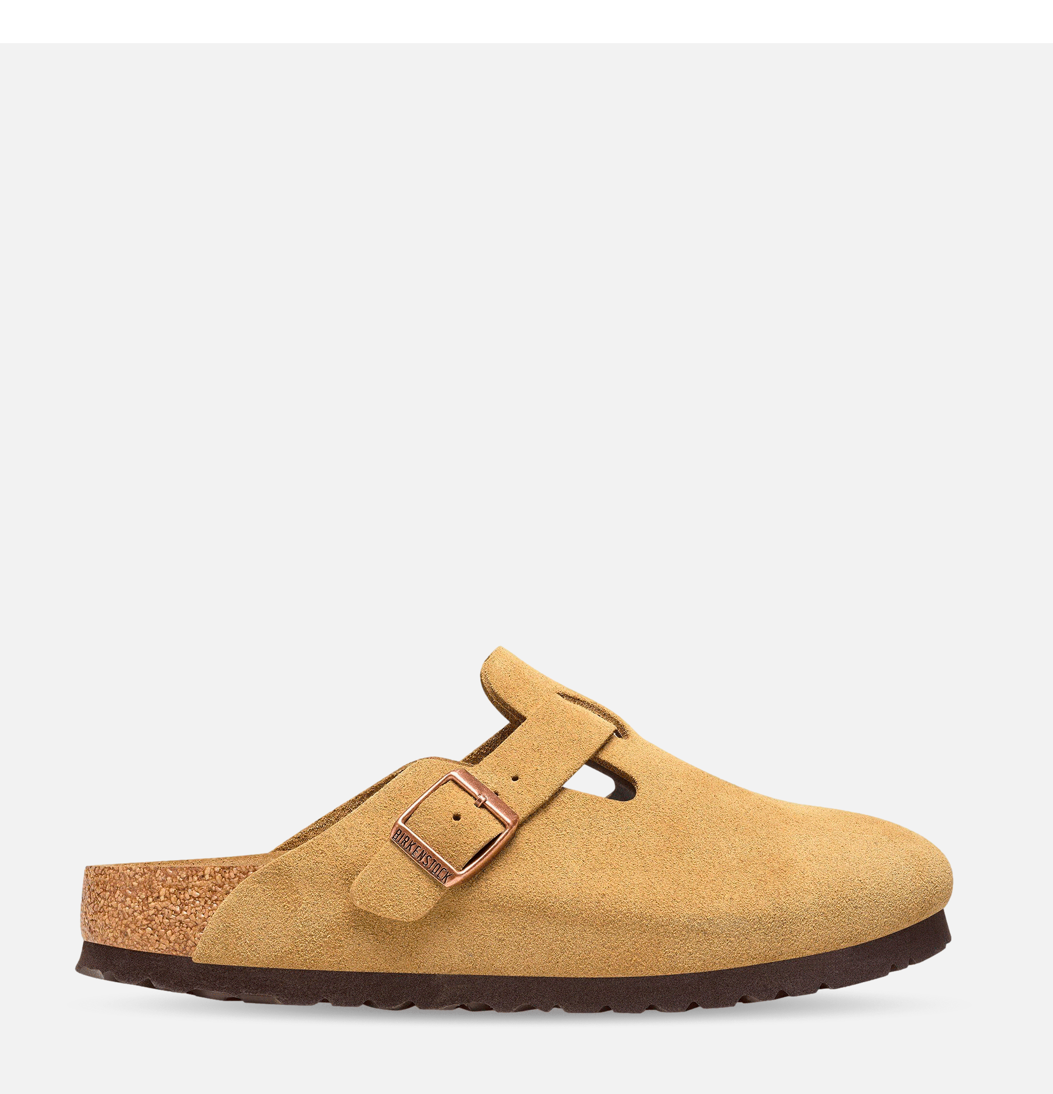 Birkenstock Chaussures Boston Étroite Latte