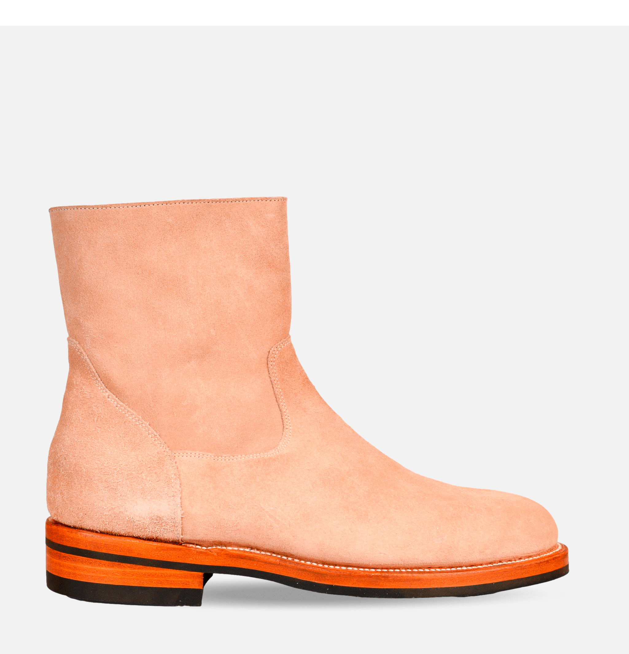 Unmarked Bottes Zip Boots Dark Sand