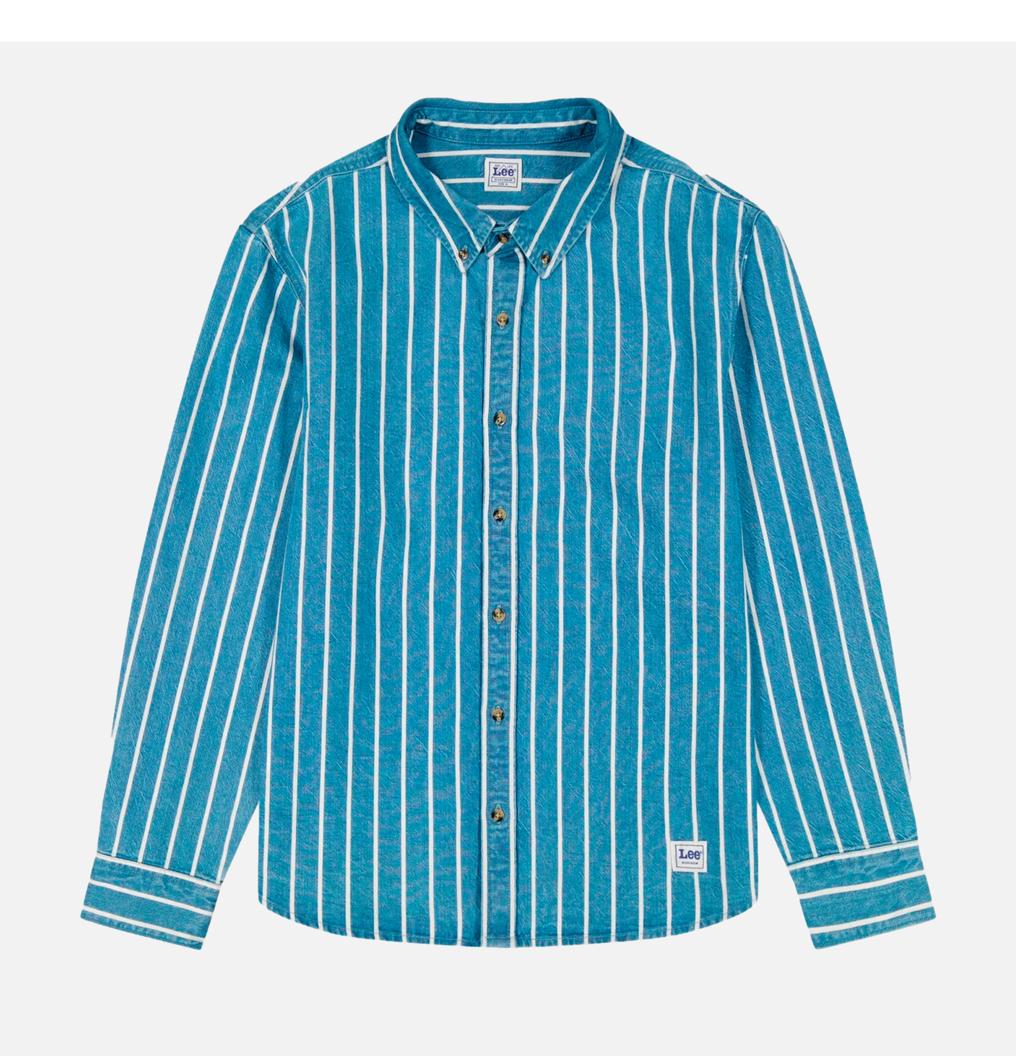 Lee Workwear Button Down Denim Stripes