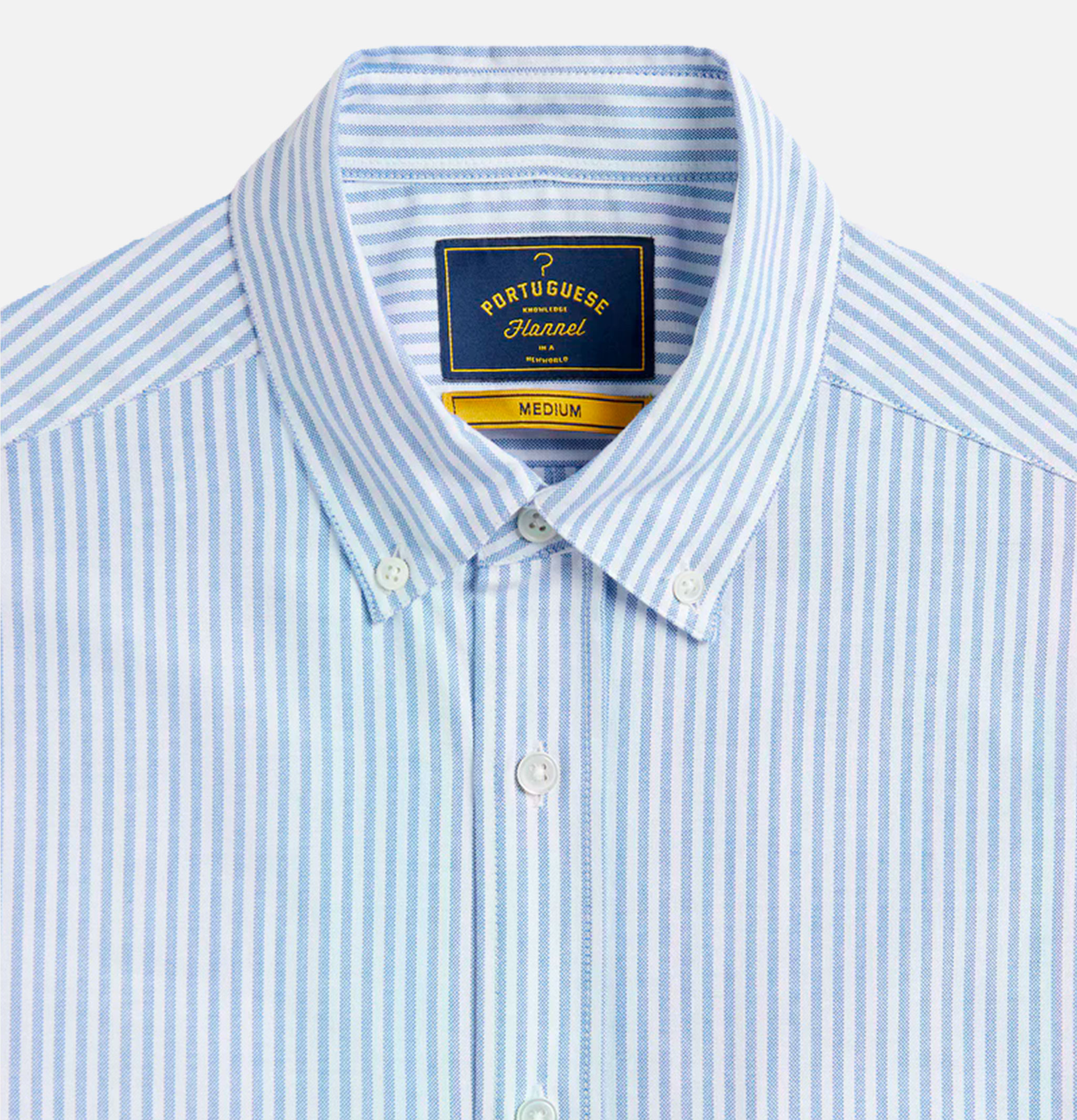 Chemise Portuguese Flannel Belavista Stripes blue