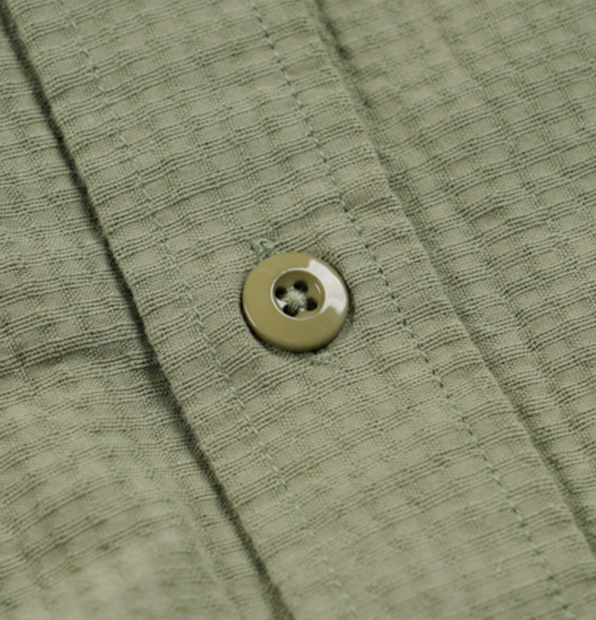 Frizmworks Chemise Dobby Seersucker Half Olive