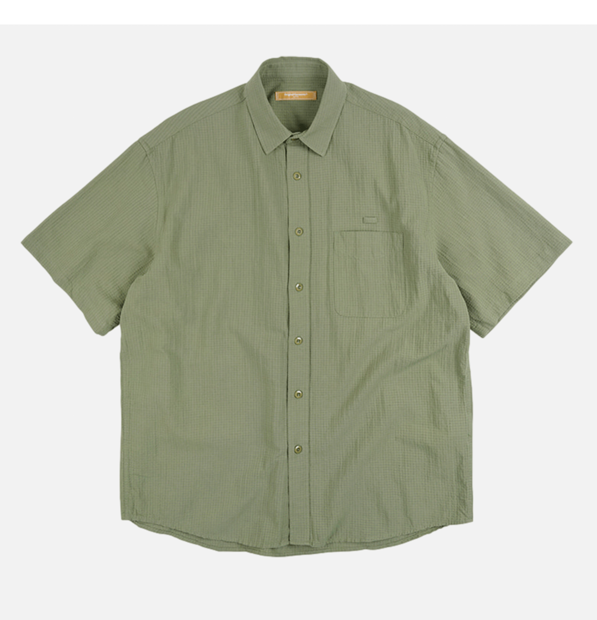 Frizmworks Chemise Dobby Seersucker Half Olive