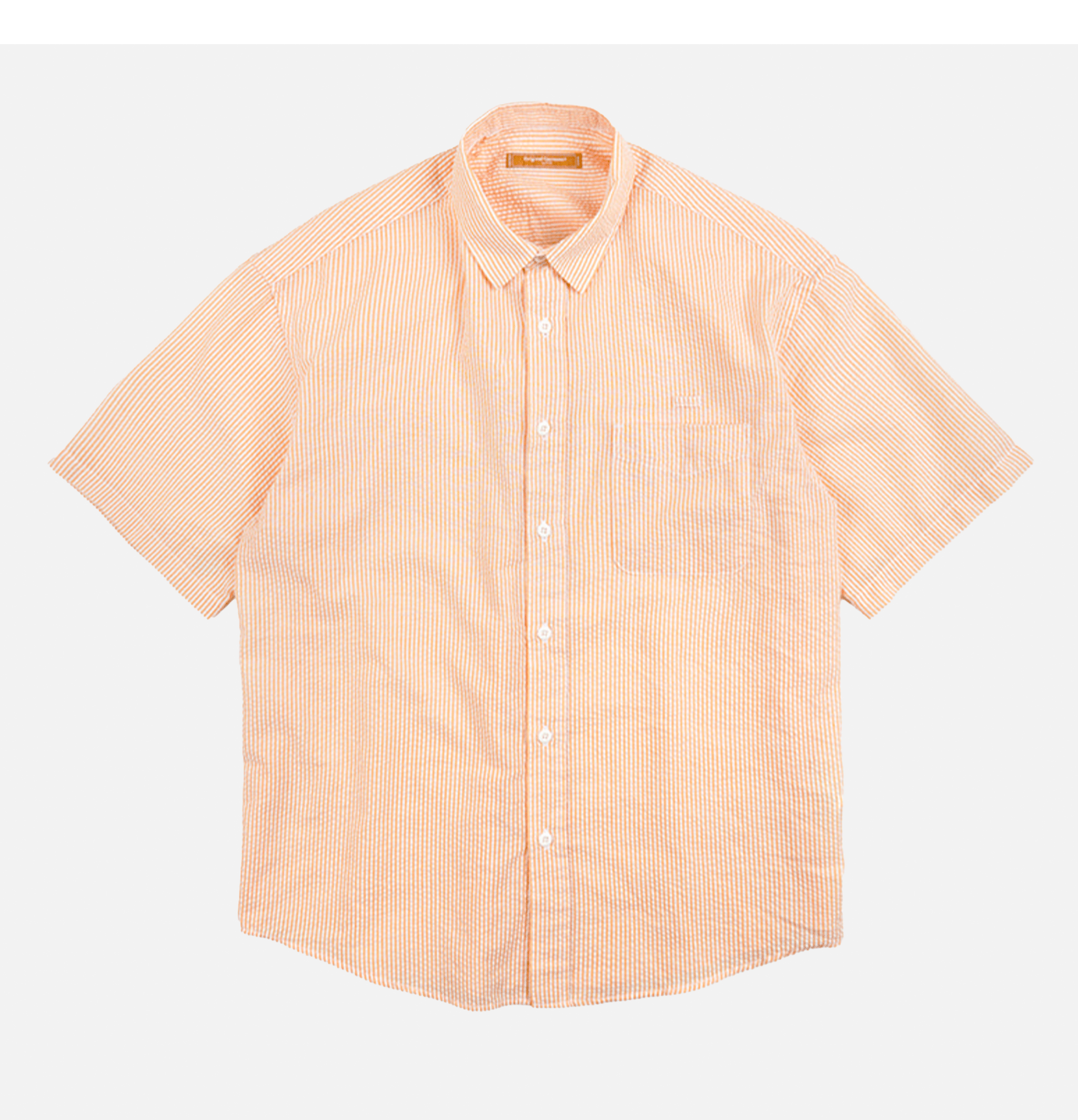 Frizmworks Chemise Og Stripe Seersucker Half Orange
