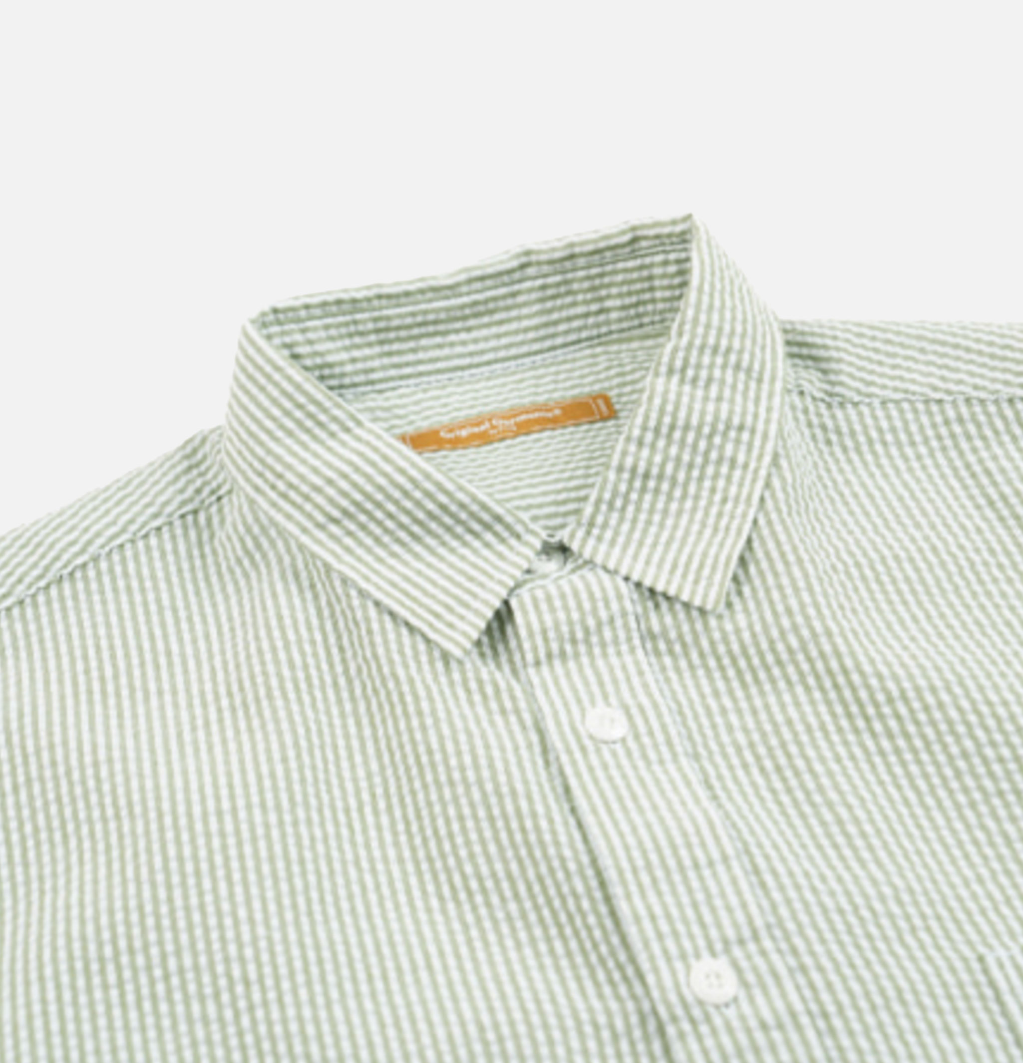 Frizmworks Chemise Og Stripe Seersucker Half Vert