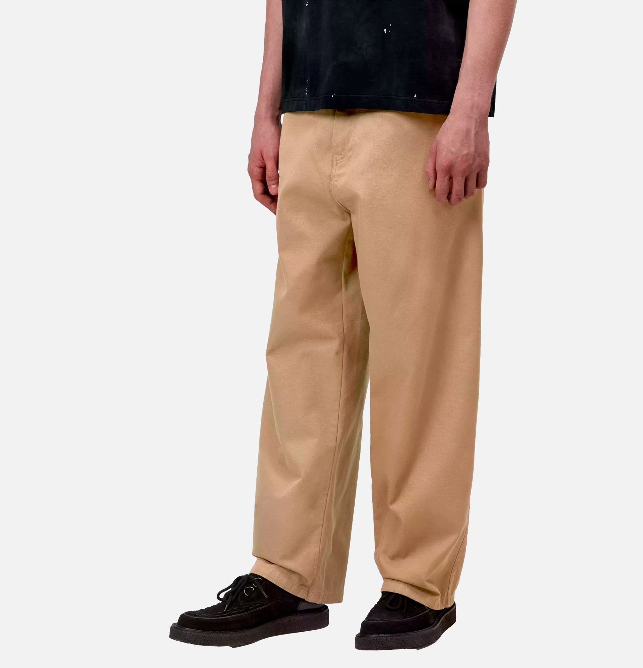 CARHARTT WIP Brady Pants in Copper Twill Leather