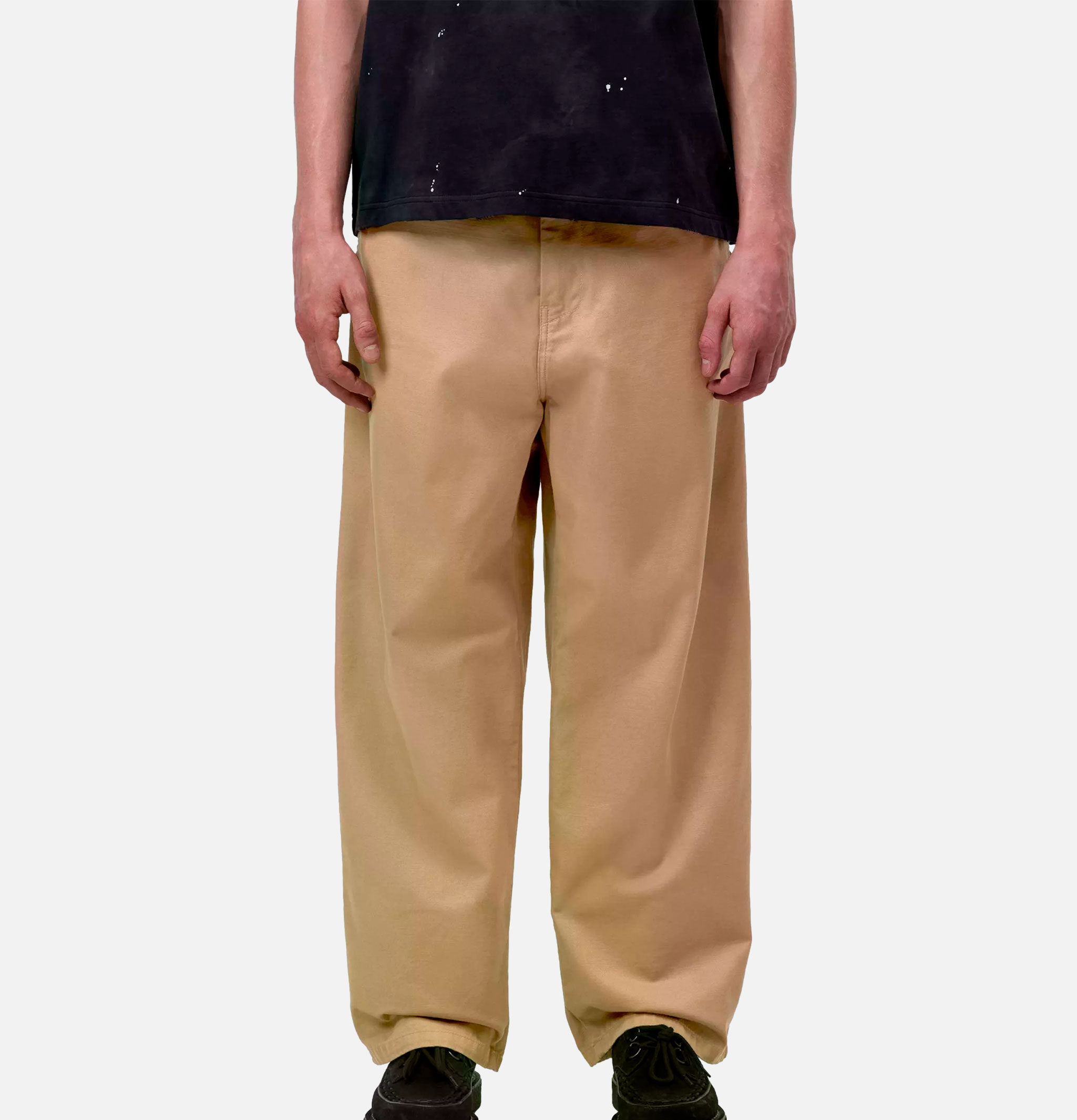 CARHARTT WIP Brady Pants in Copper Twill Leather