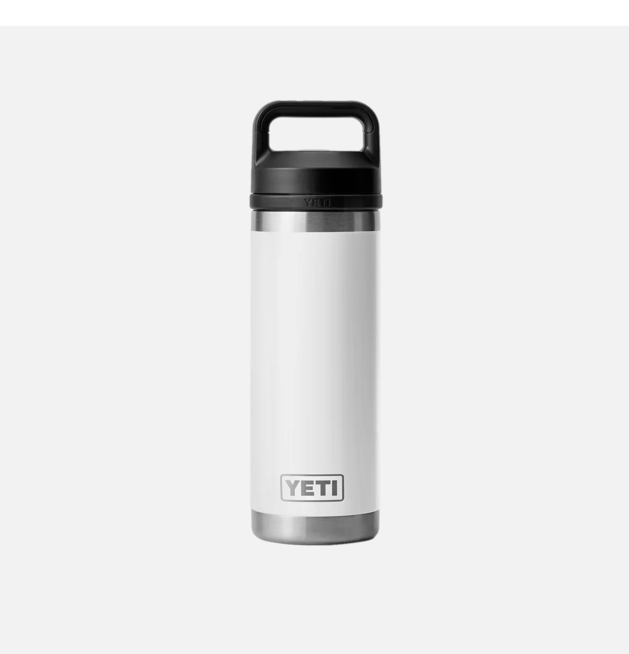 Yeti Rambler Bottle Chug 18oz Wht