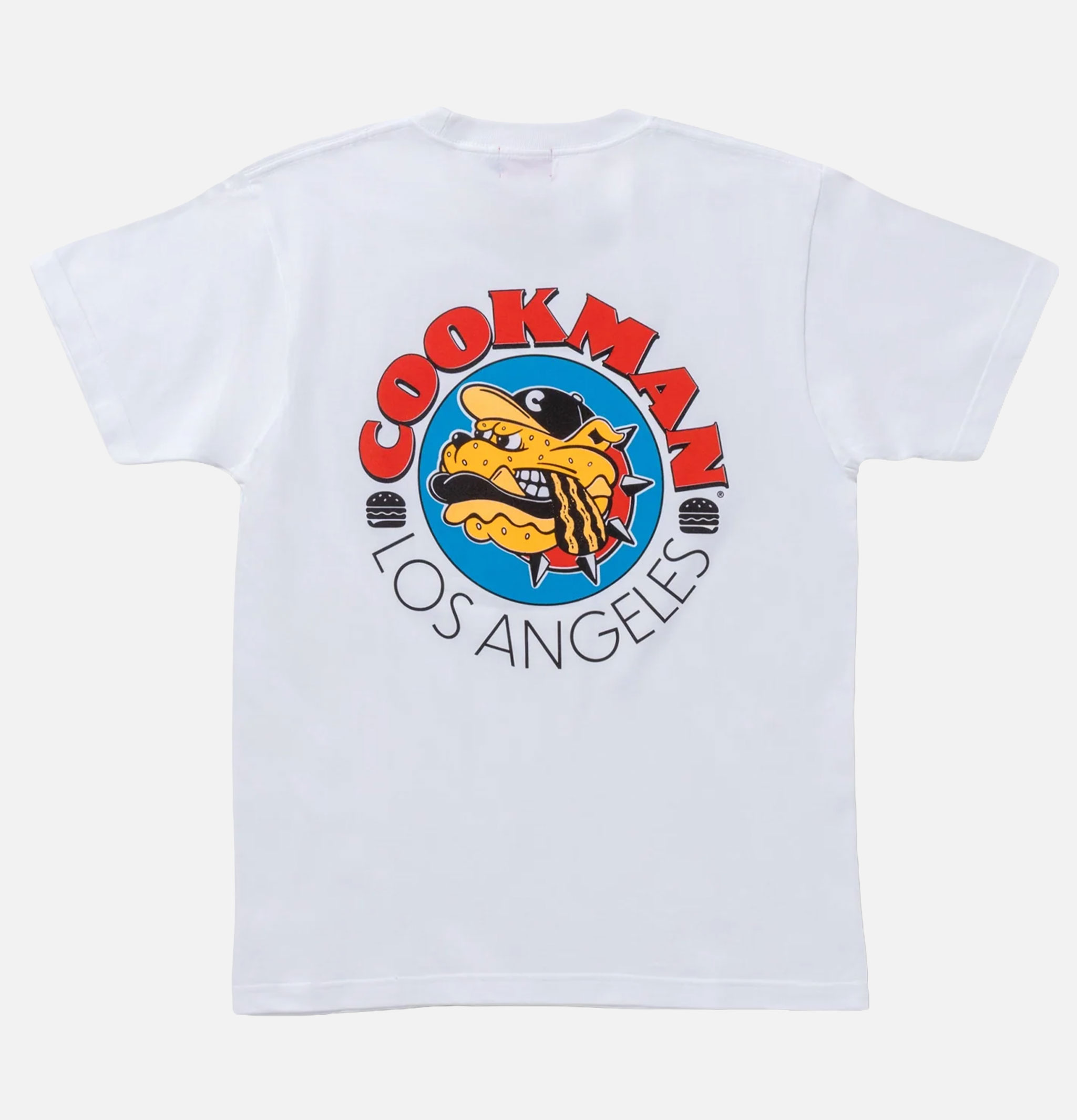 Cookman T-shirt Burger Dog Blanc