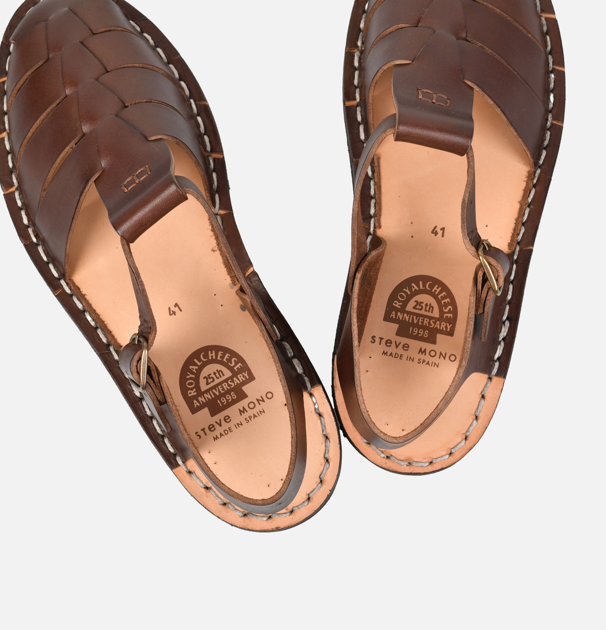Steve Mono x Royalcheese 10/09 Artisanal Sandales Coffee