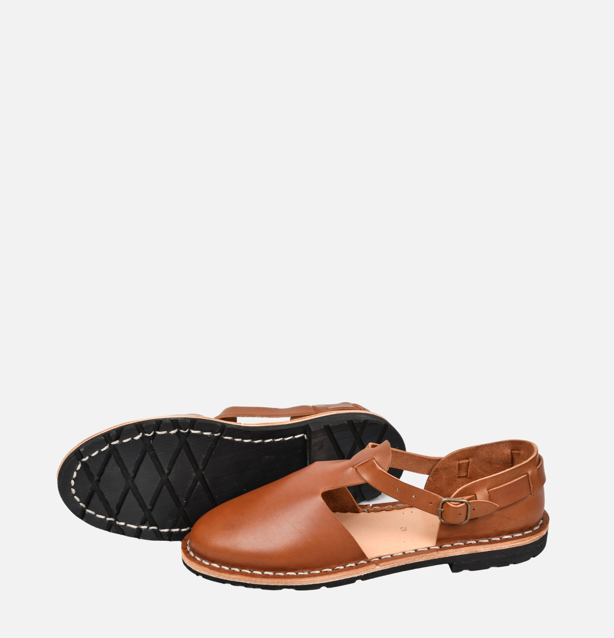 Steve Mono Handcrafted Sandals 10/31 Chocolate