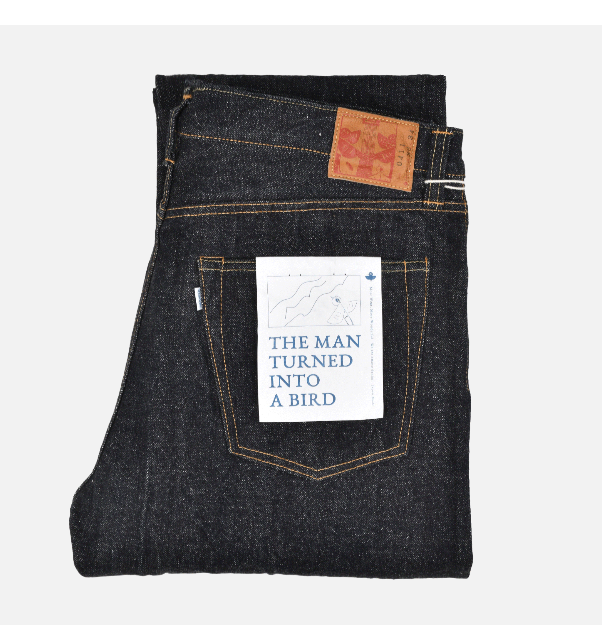 Omoto Denim Jean 411 Straight 15oz Slub Nep Ow
