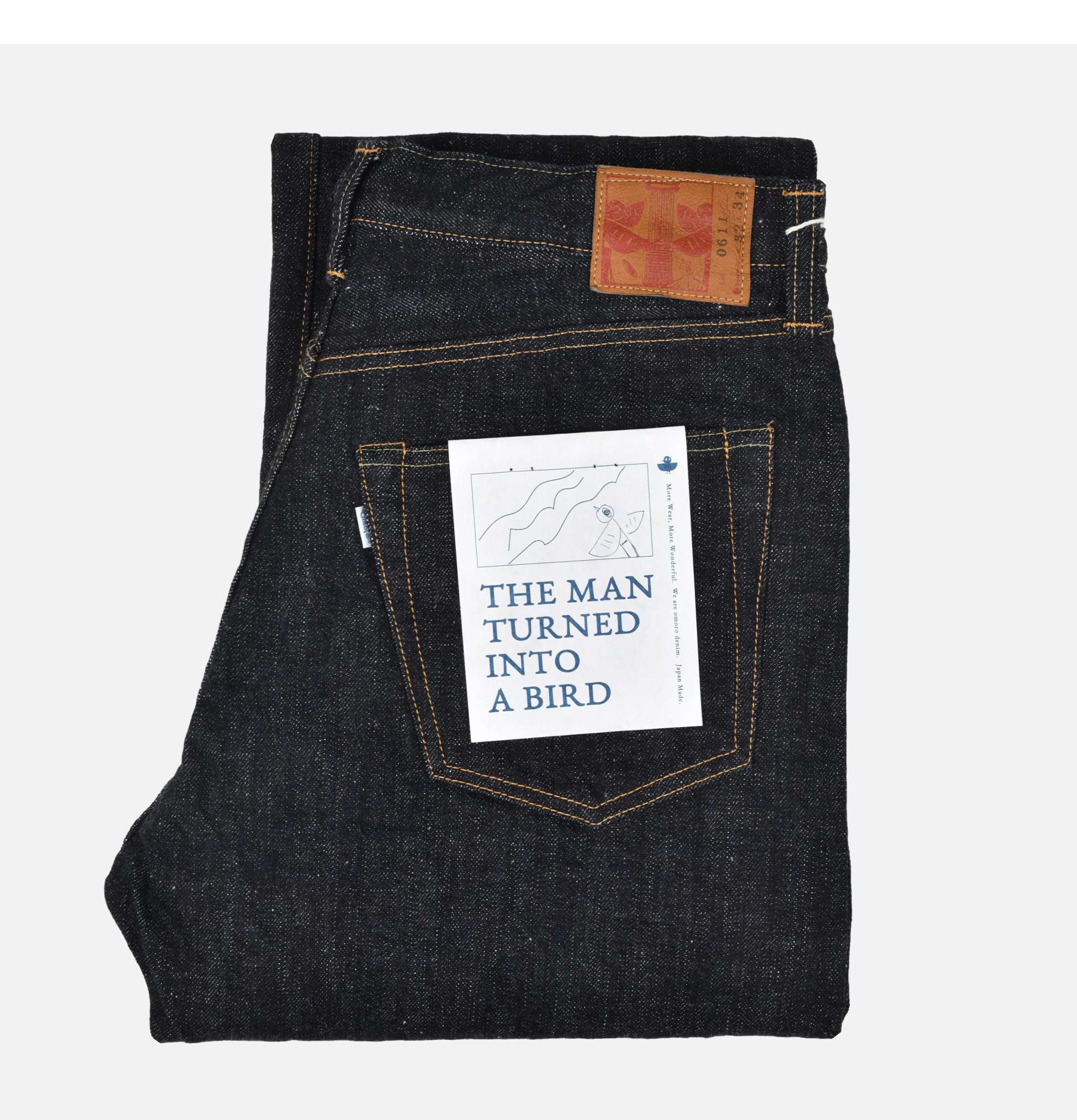 Omoto Denim Jean 611 Relax Fit 15oz Slub Nep Ow