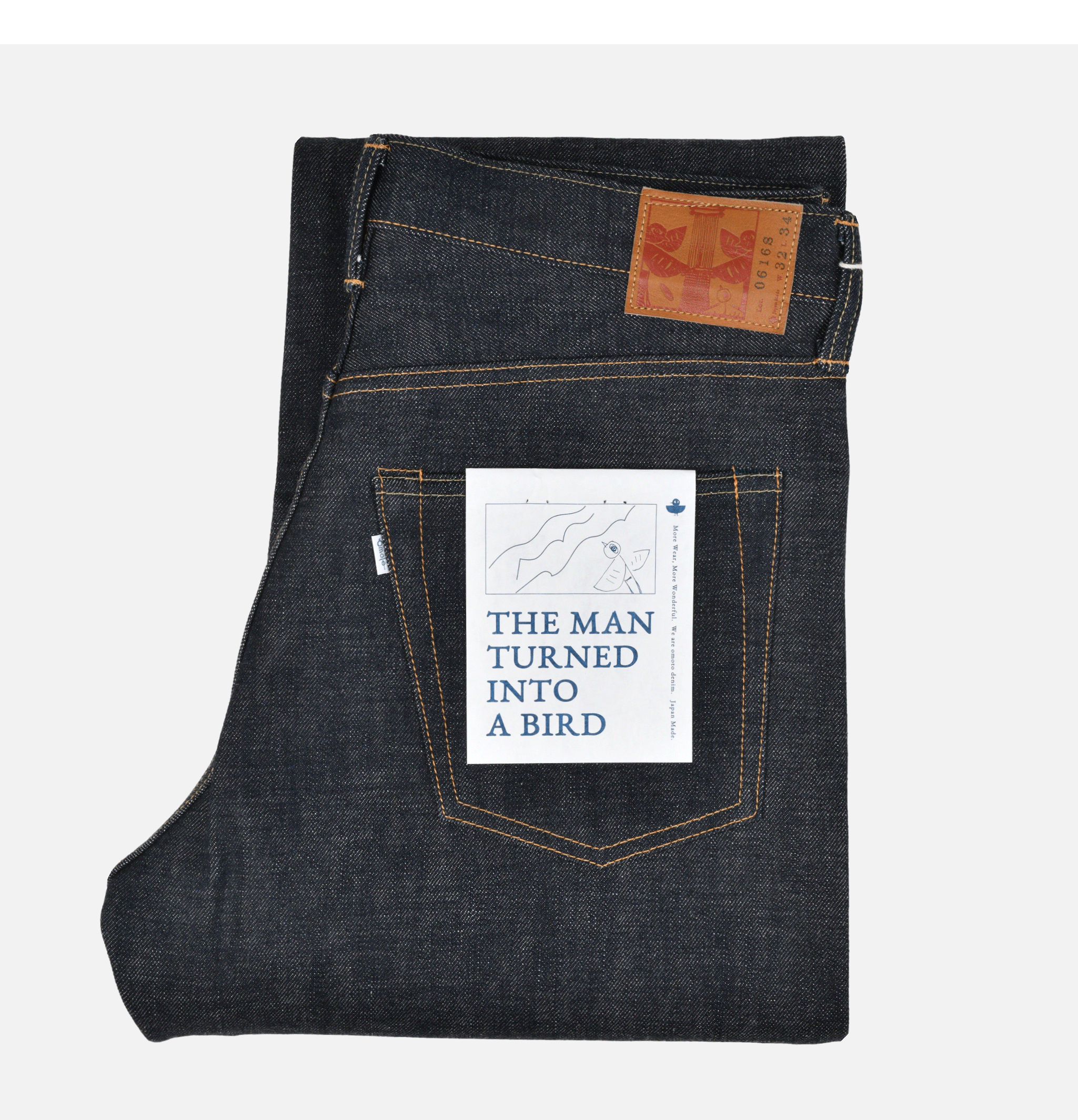 Omoto Denim Jean 616 Relax 15oz Raw Denim