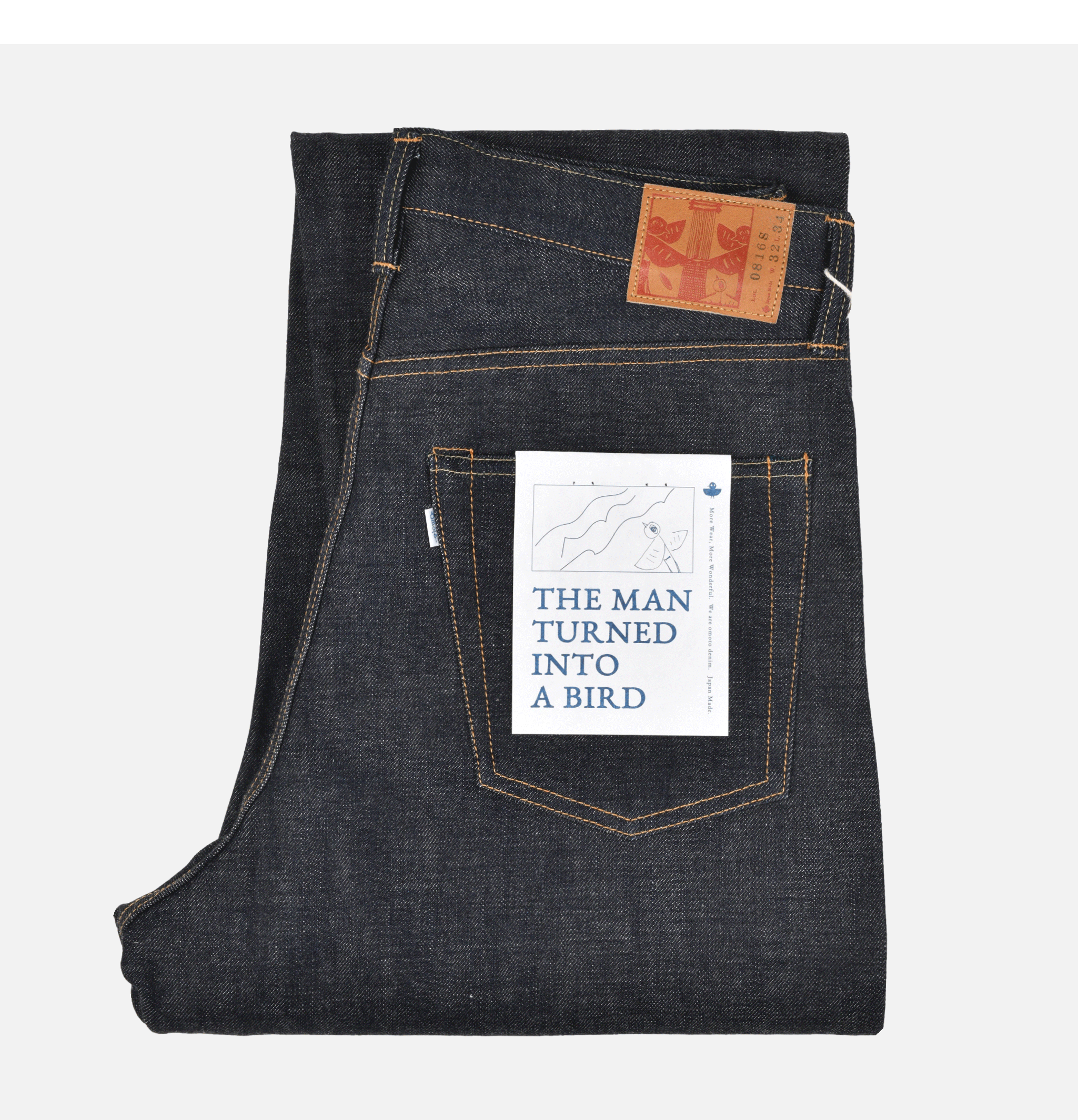 Omoto Denim Jean 816 Loose Wide 15oz Raw Denim