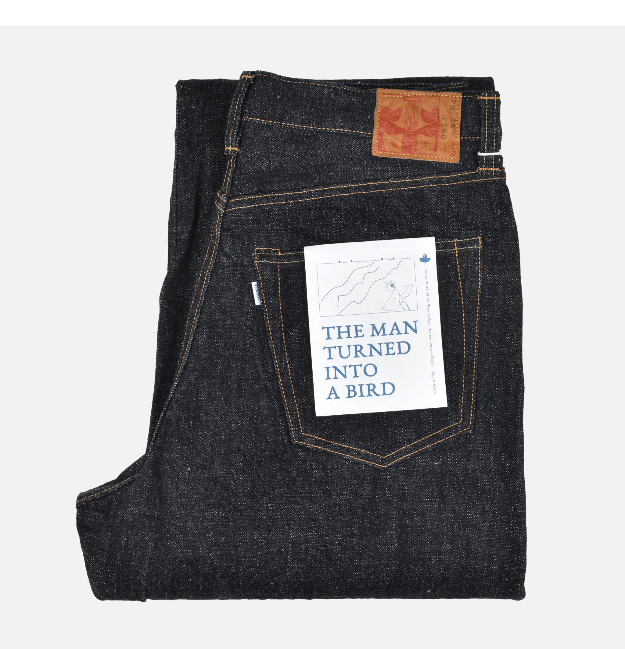 Omoto Denim Jean 811 Loose Wide 15oz Slub Nep Ow