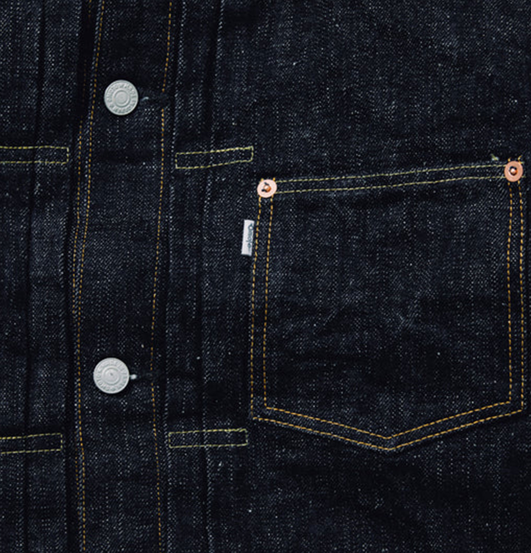 Omoto Denim Jacket 3111 Type 1 15oz Slub Nep