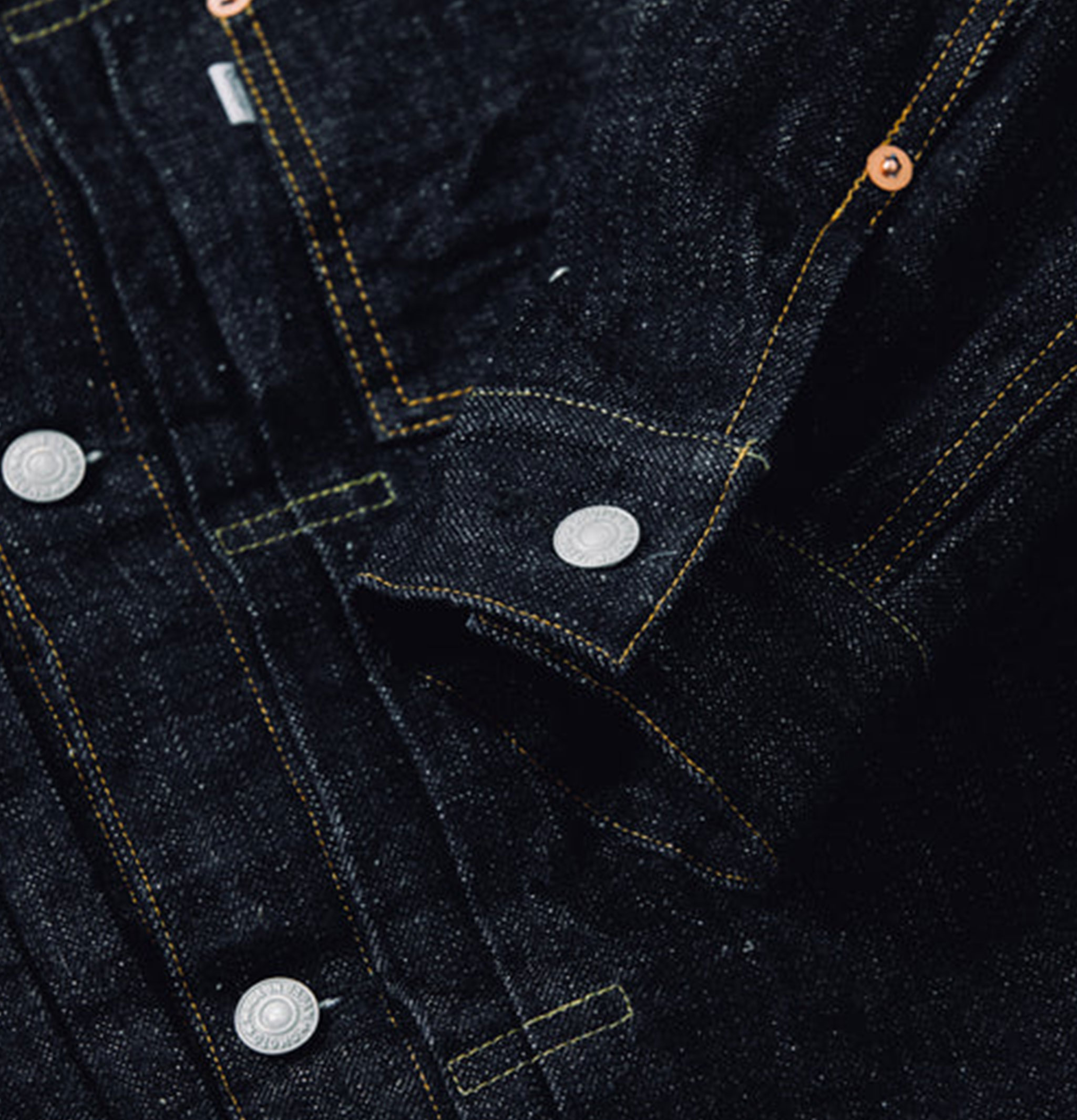Omoto Denim Jacket 3111 Type 1 15oz Slub Nep
