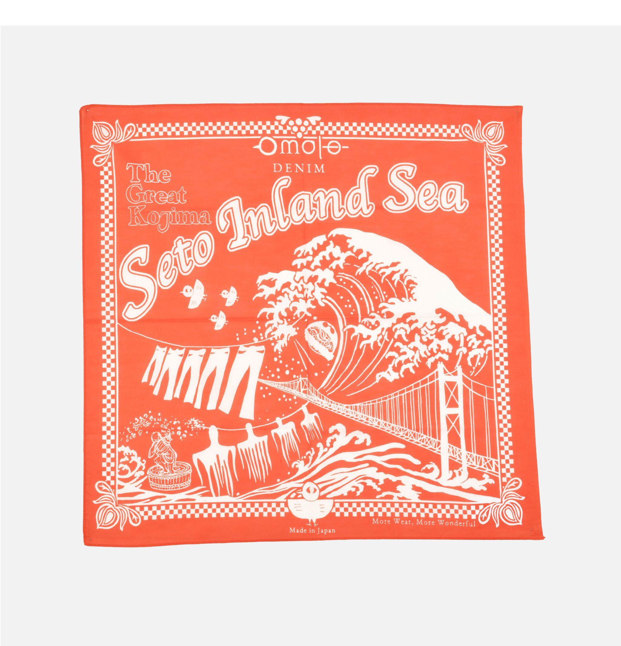 Omoto Denim Reveal Kojima Bandana Orange
