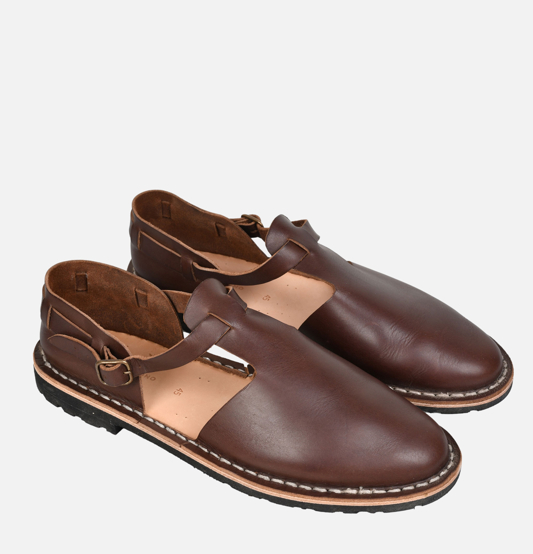Steve Mono Handcrafted Sandals 10/31 Coffee